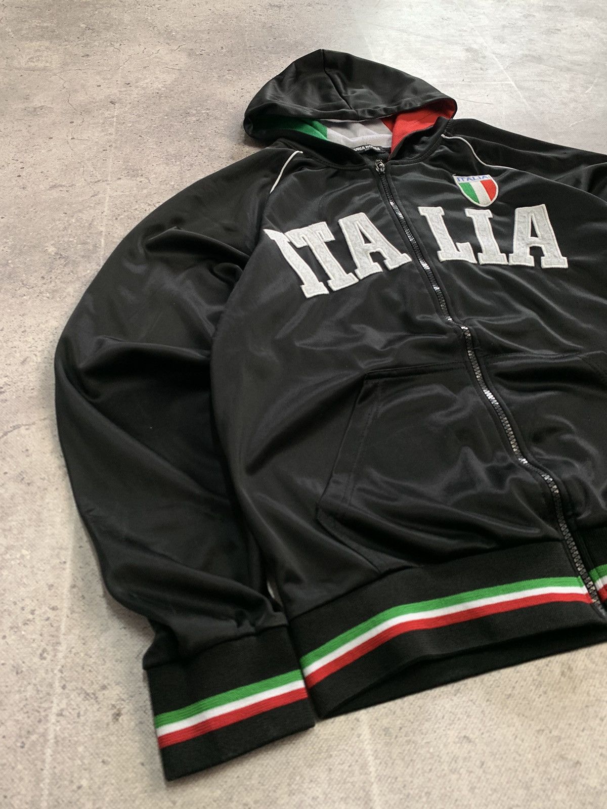 Italic Vintage Zip Hoodie Italy blockcore faded sk8 y2k Size US XL / EU 56 / 4 - 8 Thumbnail