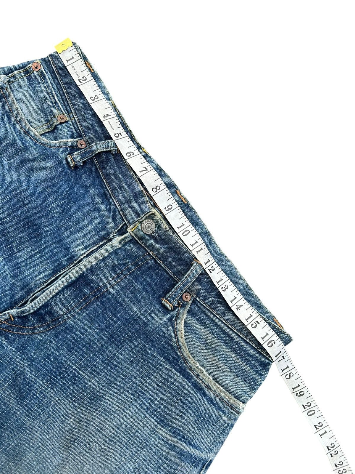 RRL Ralph Lauren FLARE RRL RALPH LAUREN SELVEDGE DISTRESSED DENIM JEANS Size US 34 / EU 50 - 19 Thumbnail