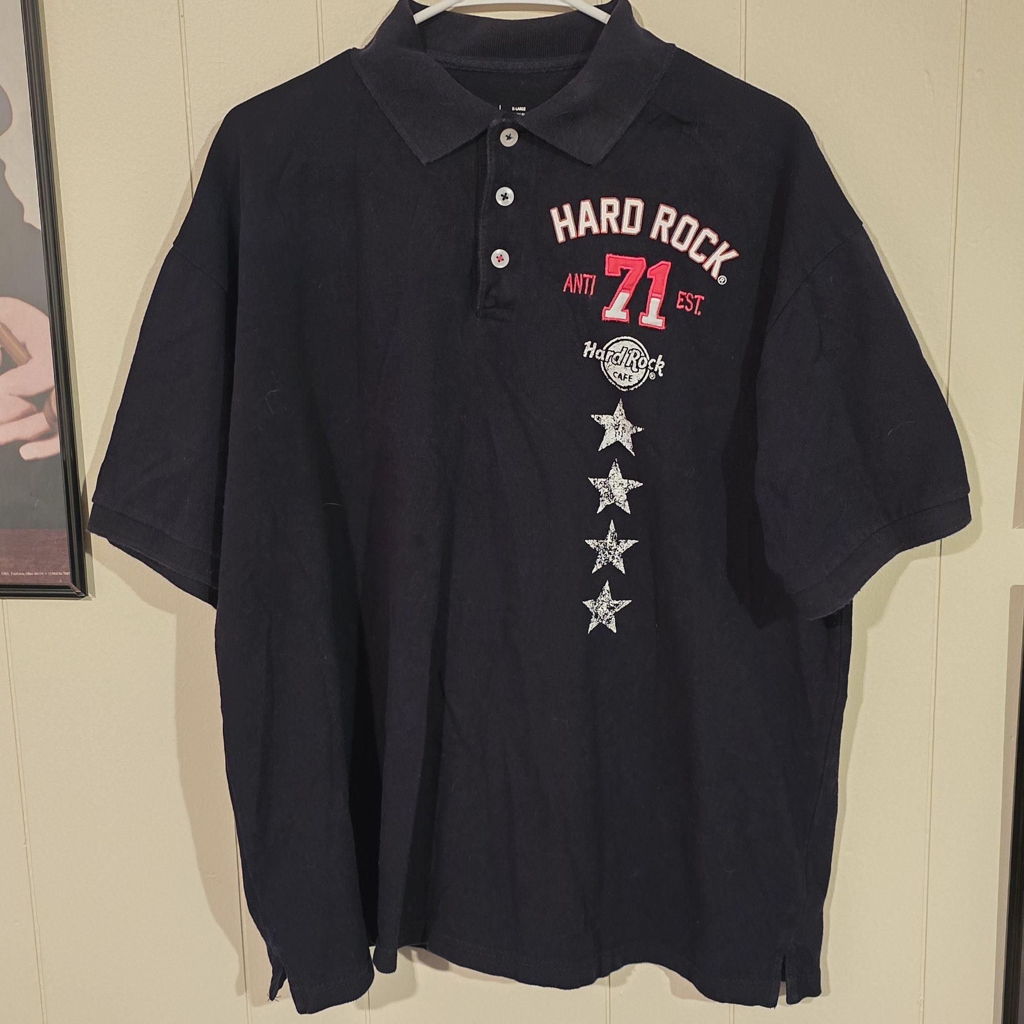 Hard Rock Cafe Hard Rock Cafe Polo Shirt Size US XL / EU 56 / 4 - 4 Thumbnail