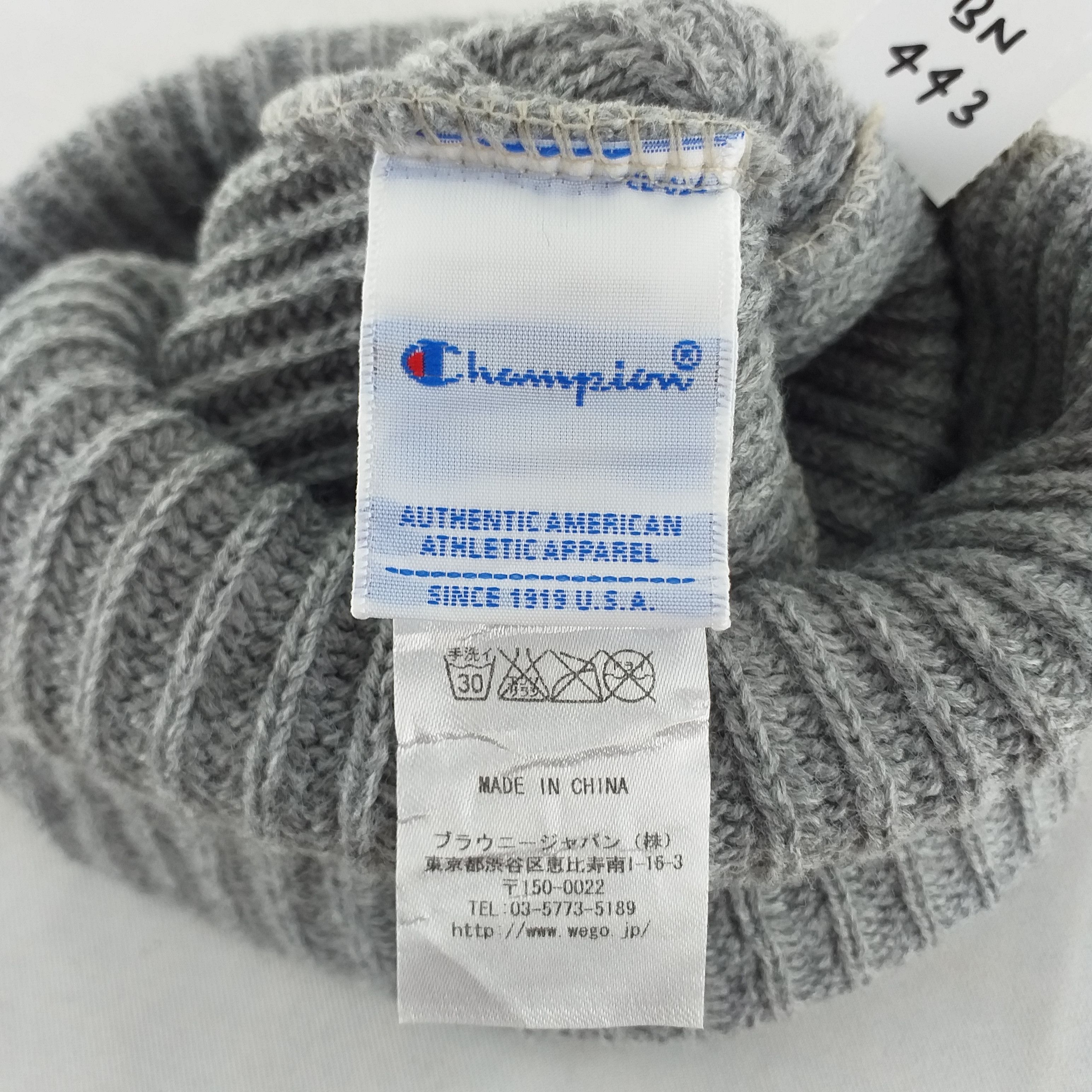 Champion NYC Champion Embroidery Logo Snow Cap Hat Beanie -BN443 Size ONE SIZE - 5 Thumbnail