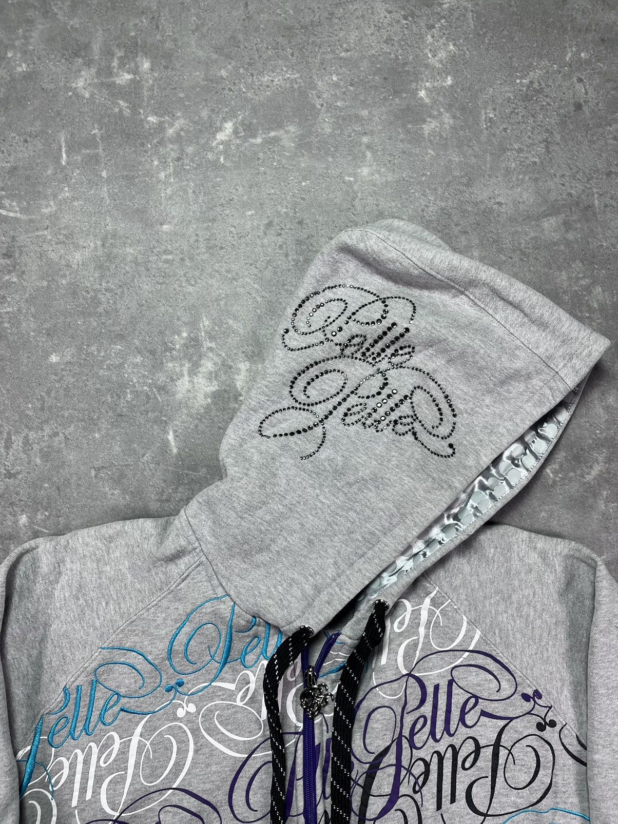 Pelle Pelle Pelle Pelle Multilogo Printed Embroidered Baggy Zip Hoodie Size US XXL / EU 58 / 5 - 10 Thumbnail