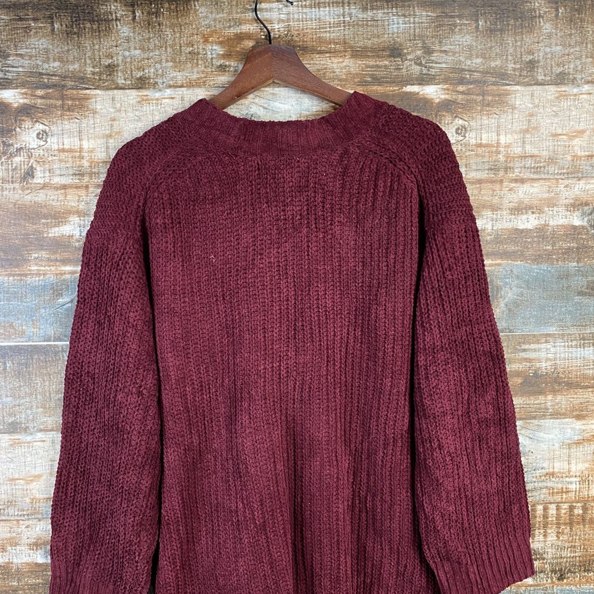 Global Work DL Global Work Red Cardigan Knitwear #C905 Size US M / EU 48-50 / 2 - 13 Thumbnail
