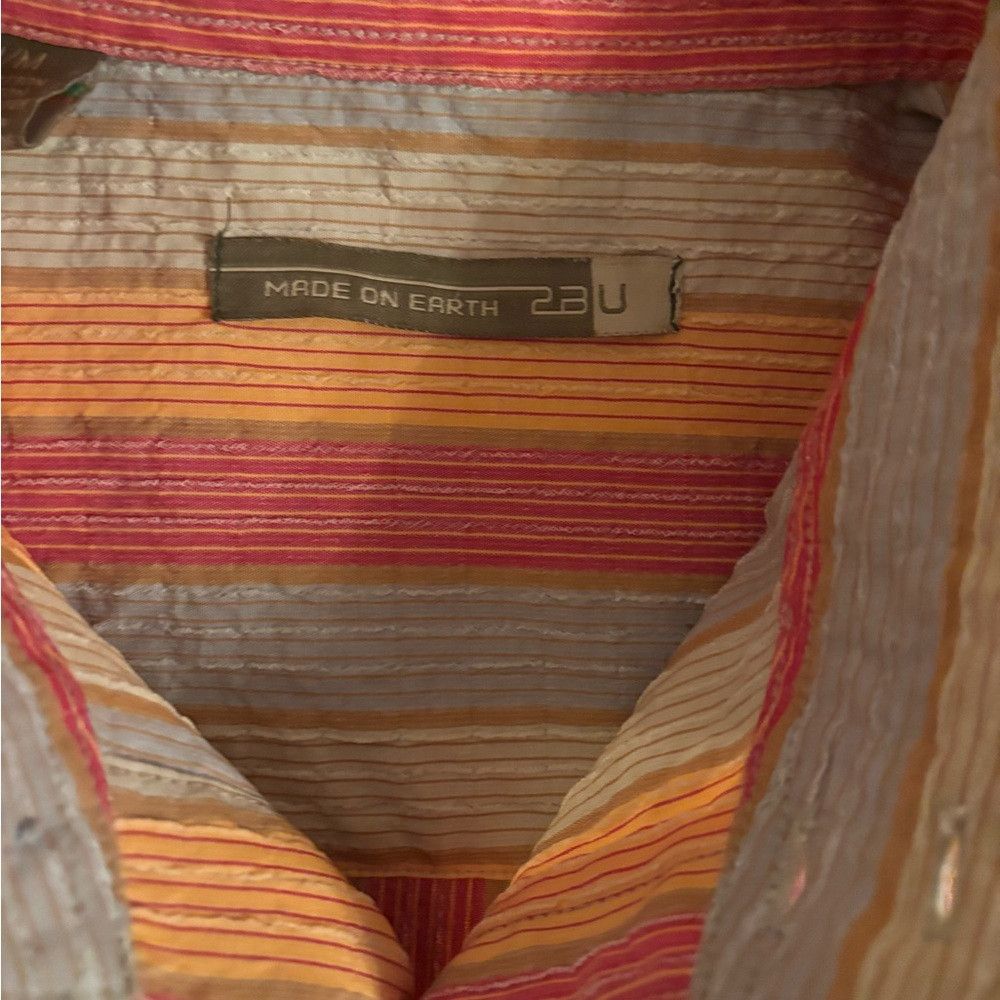 Made on Earth 2BU Authentic Y2K Striped Multicolor Men's Cr