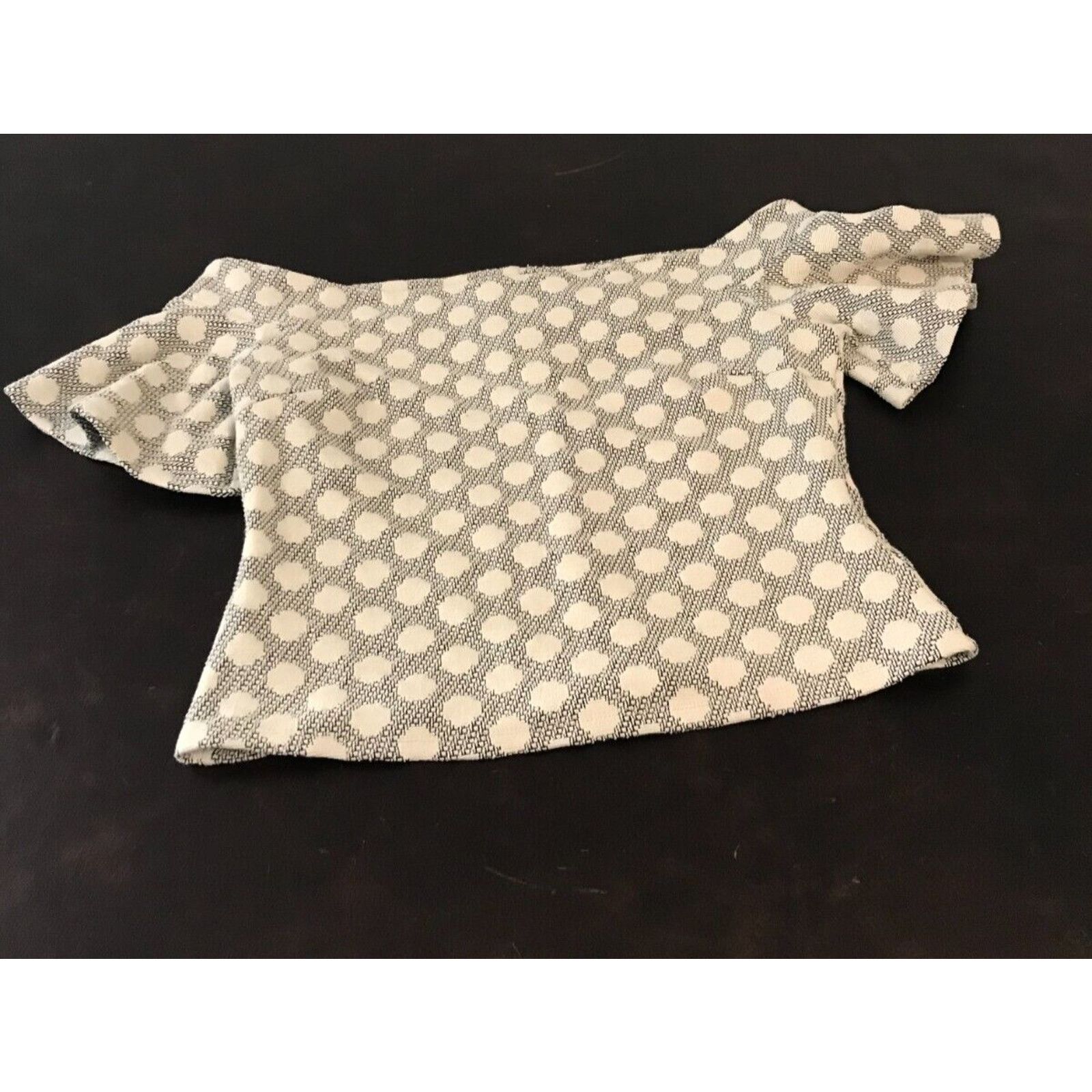 Anthropologie Anthropologie Eri + Ali Lyra Off-Shoulder Polka Dot Blouse Size M / US 6-8 / IT 42-44 - 1 Thumbnail