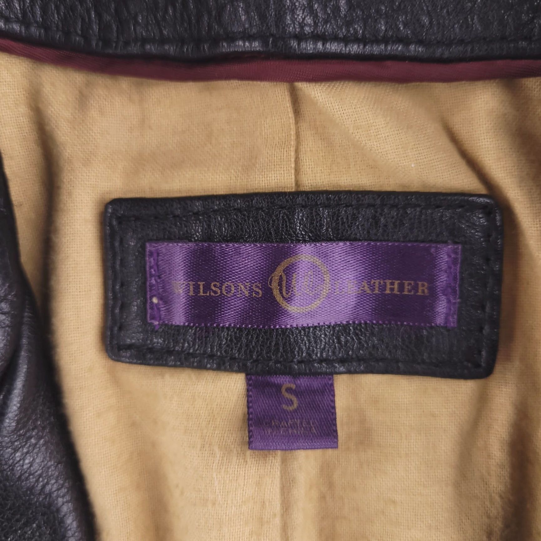 Vintage VINTAGE Wilsons Leather jacket Womens Small Black Button Overcoat Real Genuine CLEAN!! Size S / US 4 / IT 40 - 2 Thumbnail