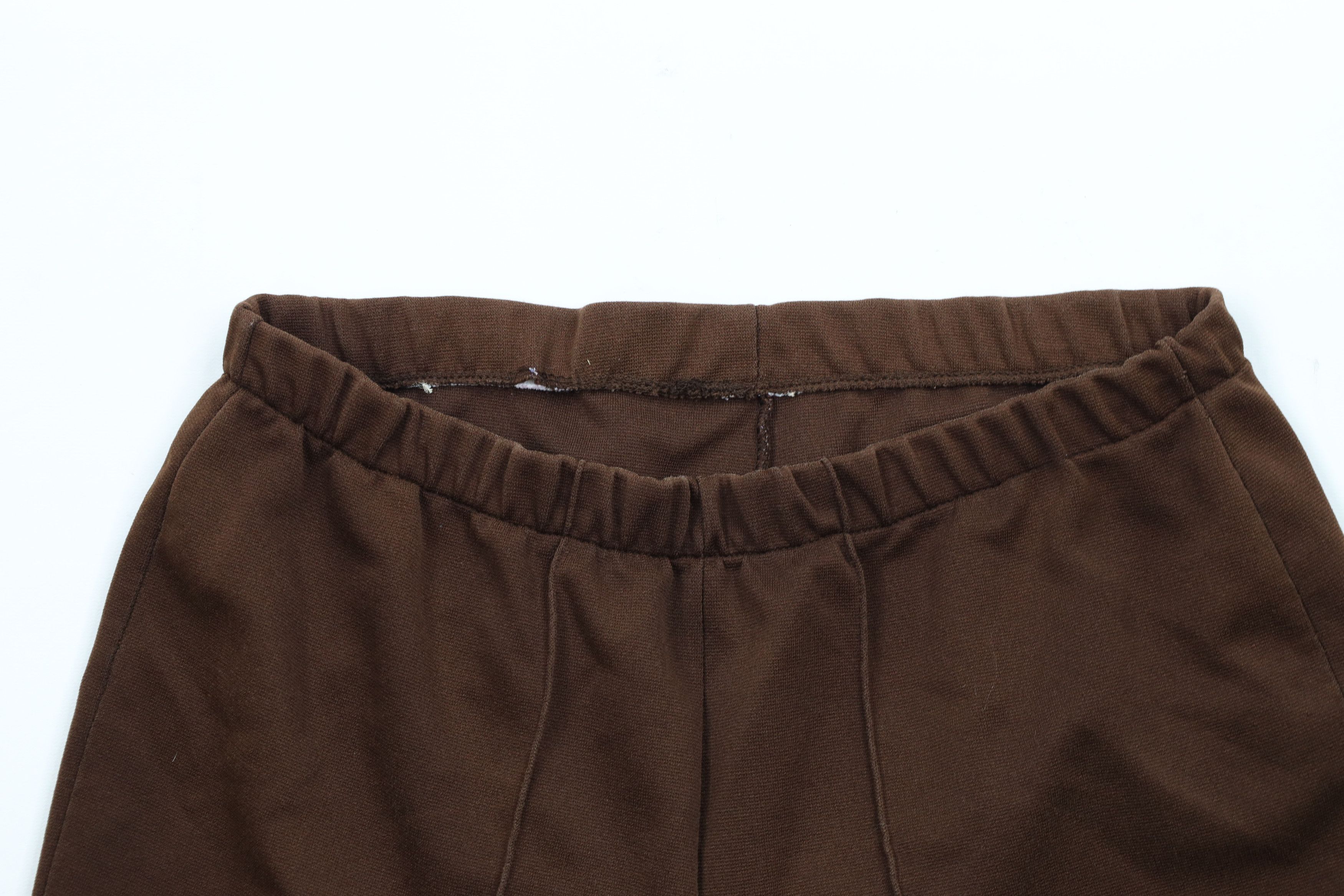 Vintage Vintage 70s Streetwear Knit Bermuda Shorts Brown USA Size 38" / US 16 / IT 52 - 2 Thumbnail