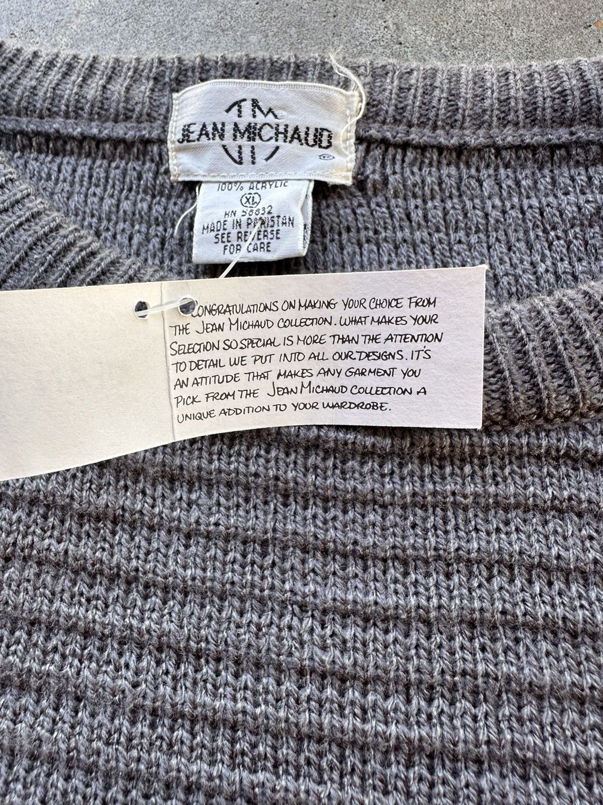 Designer × Vintage Y2K Jean Michaud Sweater Size US XL / EU 56 / 4 - 4 Thumbnail