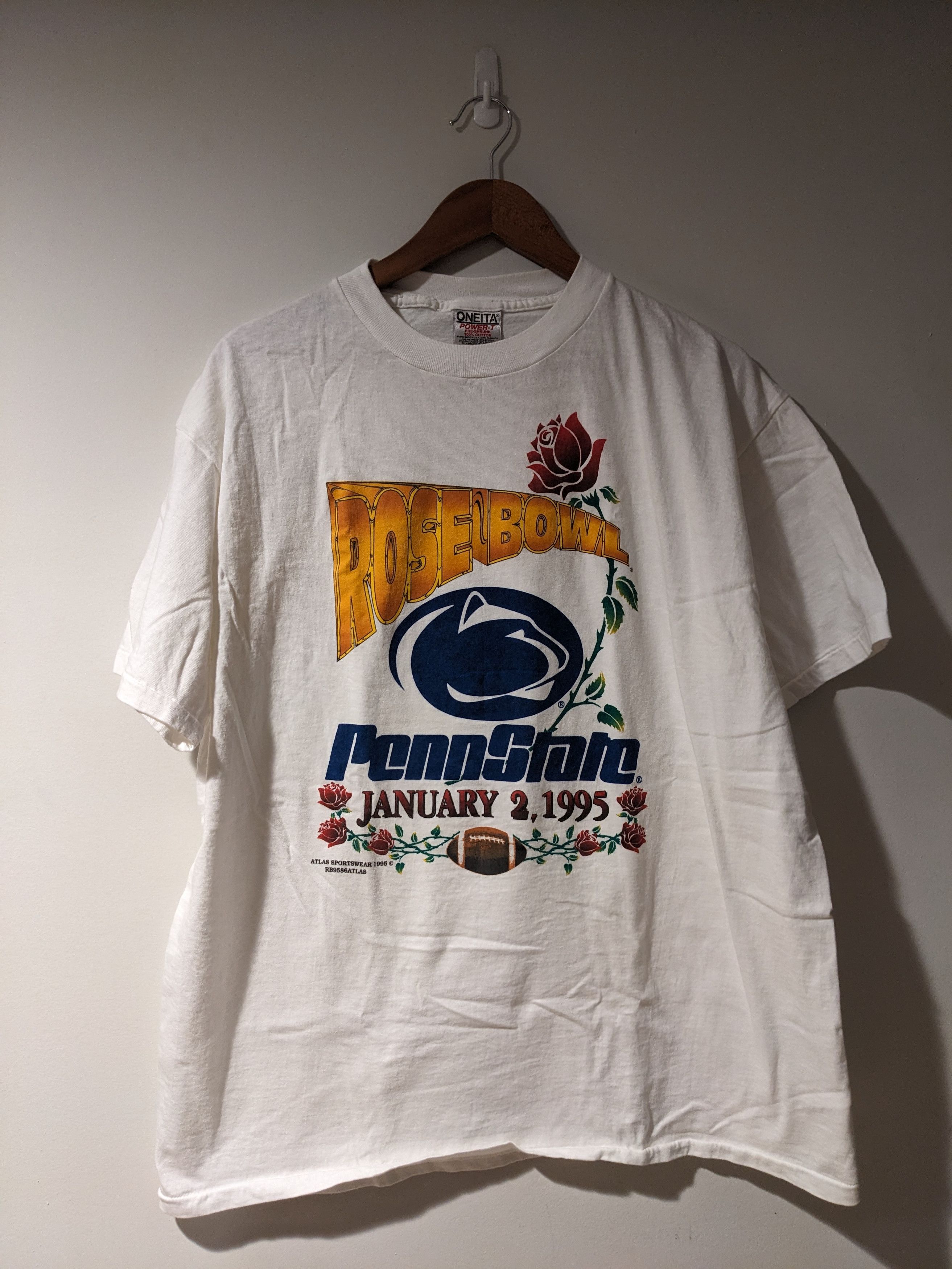 Vintage 1995 Penn State Rose Bowl College Football T-Shirt