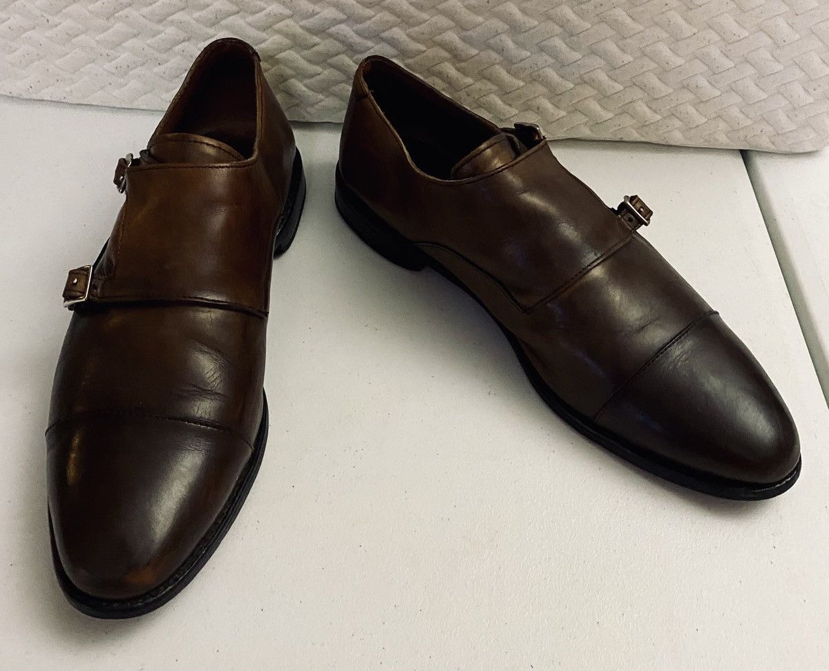Allen Edmonds Allen Edmonds Brown Mora 2.0 Double Monk Strap Cap Toe 13 E Size US 13 / EU 46 - 14 Thumbnail
