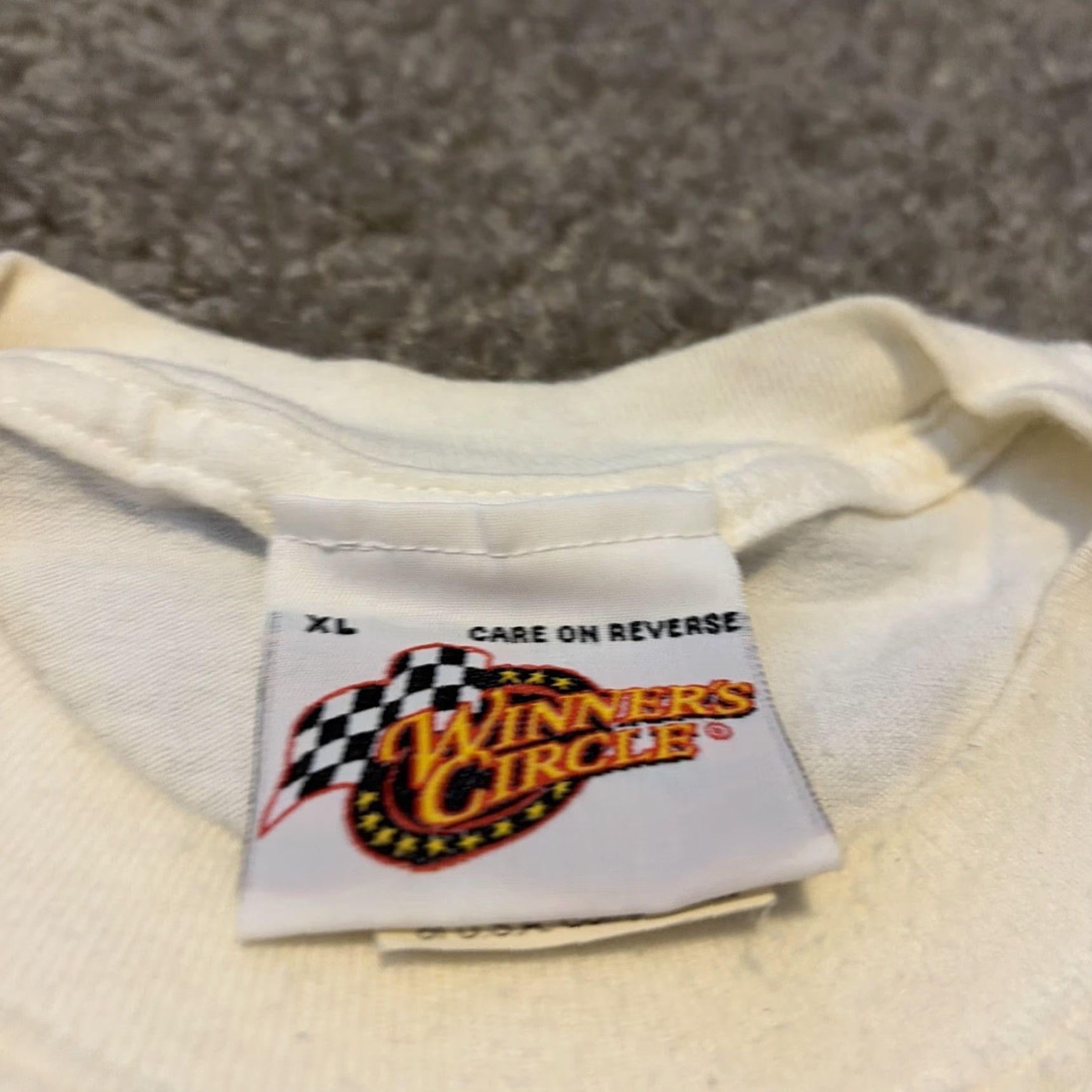 NASCAR VINTAGE 90s Dale Earnhardt Goodwrench NASCAR White XL T-Shirt Mens Regular Size XL White 90s NASCAR Shirt Winners Circle Size US XL / EU 56 / 4 - 4 Thumbnail
