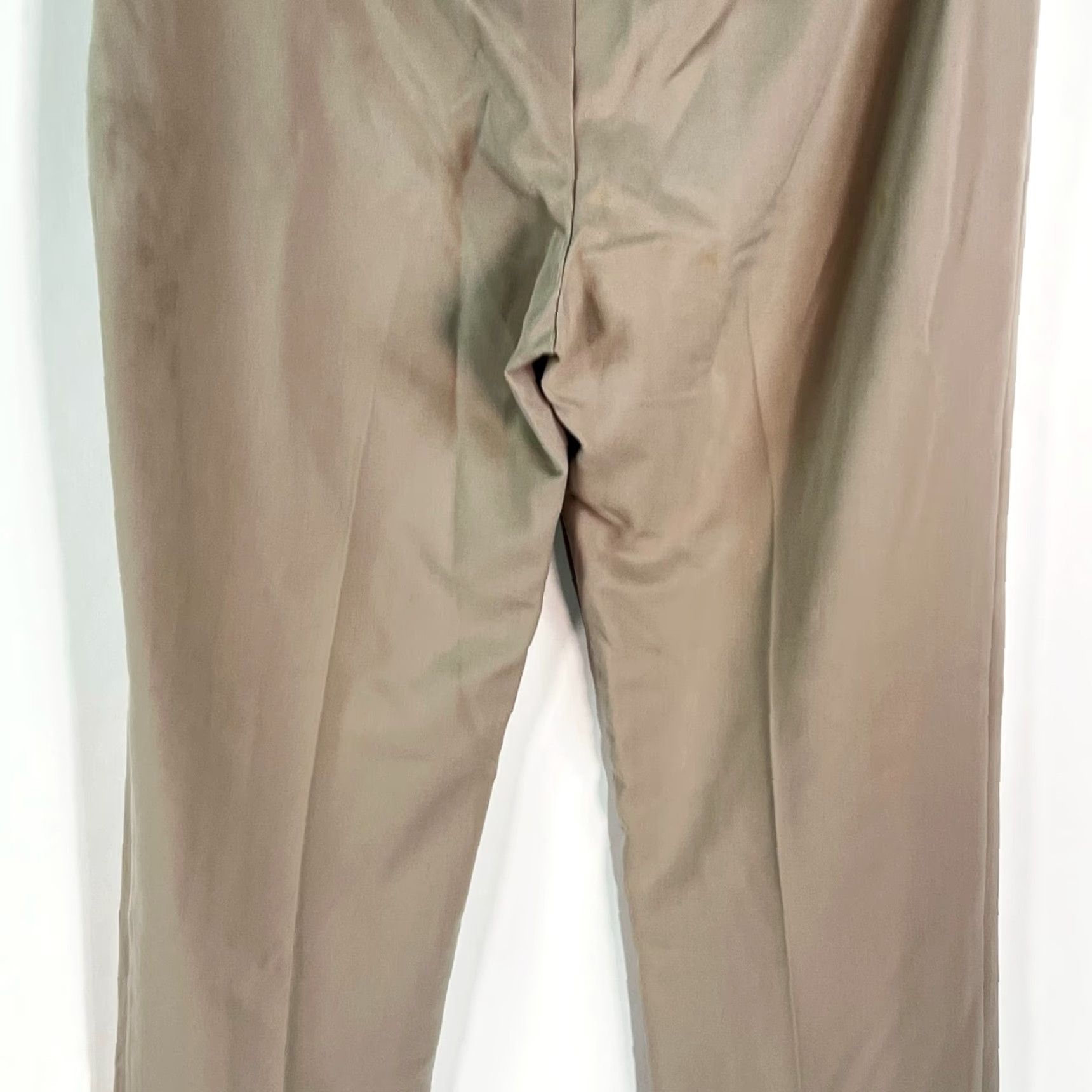 Vintage Evelyn &Arthur Flair Wide Leg High Rise Stretch Tan Pants Women's Size 8 Size 30" / US 8 / IT 44 - 6 Thumbnail