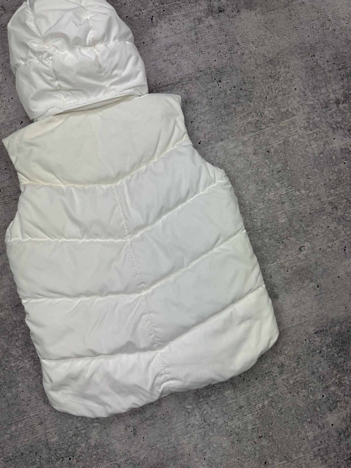 Nike × Vintage Vintage Nike Swoosh 90’s Y2K Style White Hooded Puffer Vest Size M / US 6-8 / IT 42-44 - 21 Thumbnail