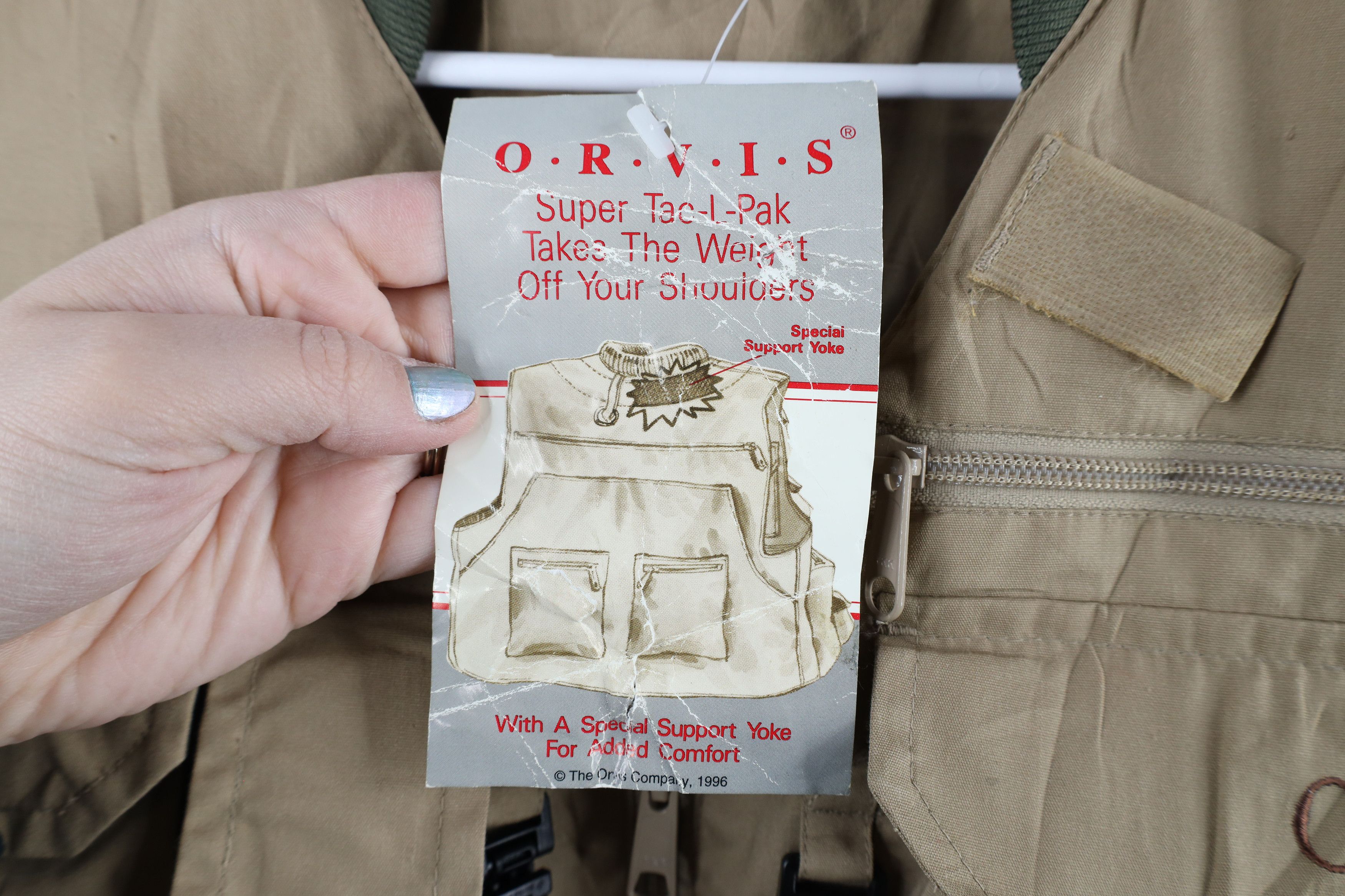 Vintage Deadstock Vintage 90s Orvis L Pak Fly Fishing Vest Jacket Size US XXL / EU 58 / 5 - 10 Thumbnail