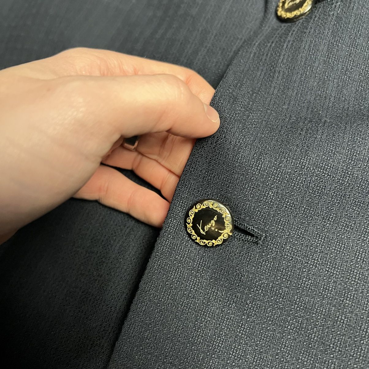 Kenzo Vintage Kenzo Homme navy blazer Size 54R - 3 Thumbnail