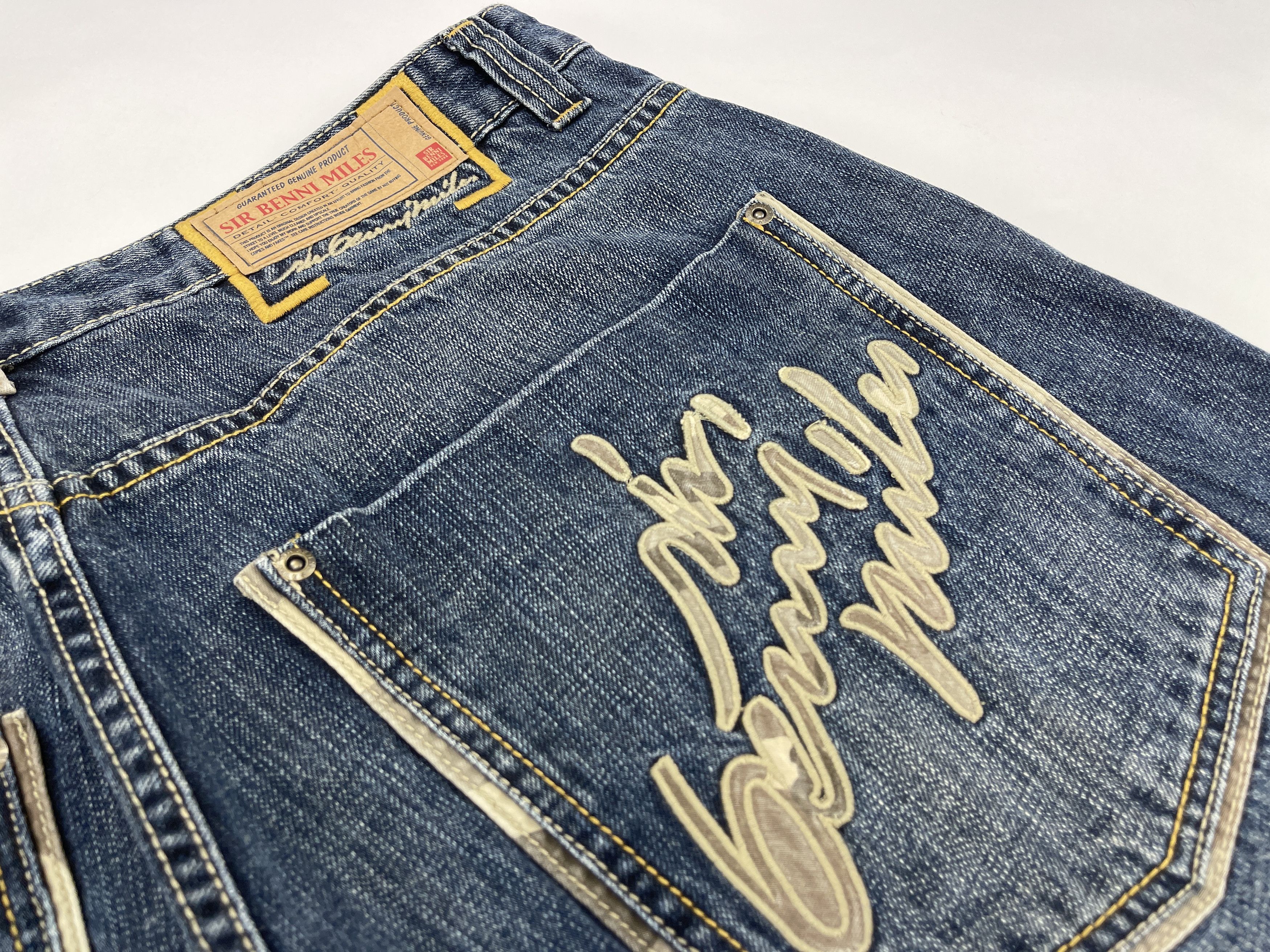 Other Sir Benni Miles jeans shorts, vintage baggy jeans 90s 36 Size US 36 / EU 52 - 5 Thumbnail