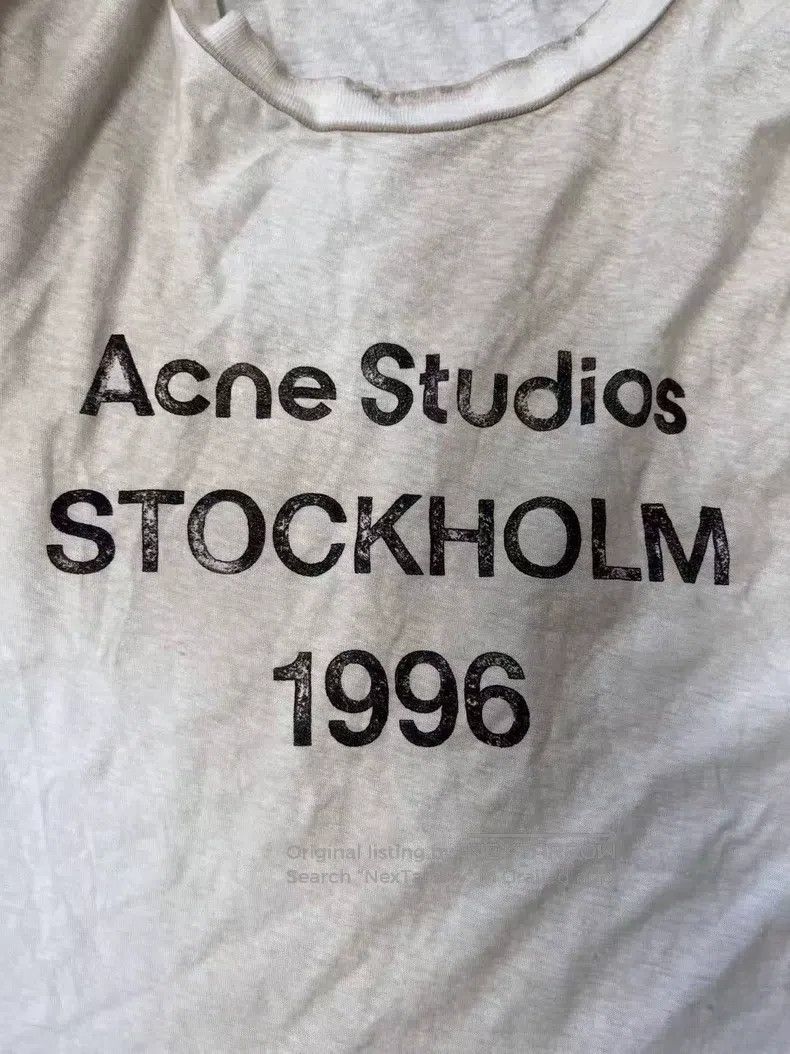 Acne Studios Acne Studios 1996 series number and letter logo print roun Size US L / EU 52-54 / 3 - 3 Thumbnail