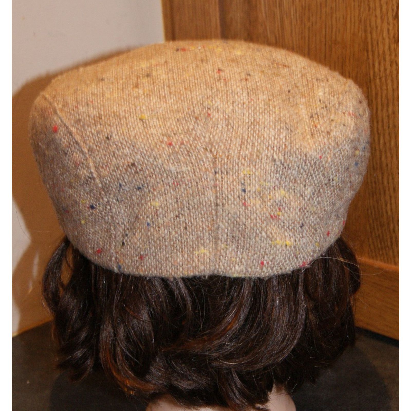 Stetson VTG Stetson Newsboy Hat Cap 75% Wool XL USA Union Tweed Size ONE SIZE - 5 Thumbnail