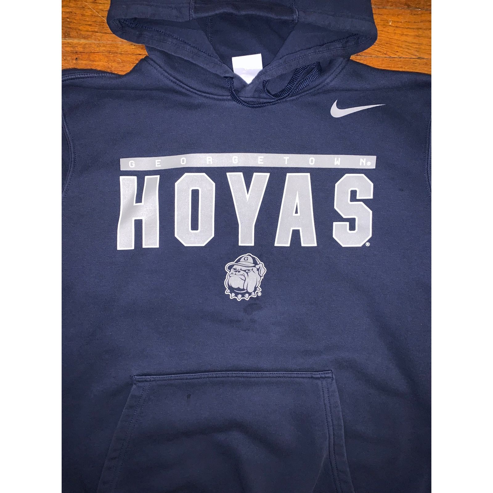 Nike Nike Georgetown Hoyas Hoodie Navy Blue M Bulldog Logo NCAA Size US M / EU 48-50 / 2 - 1 Thumbnail