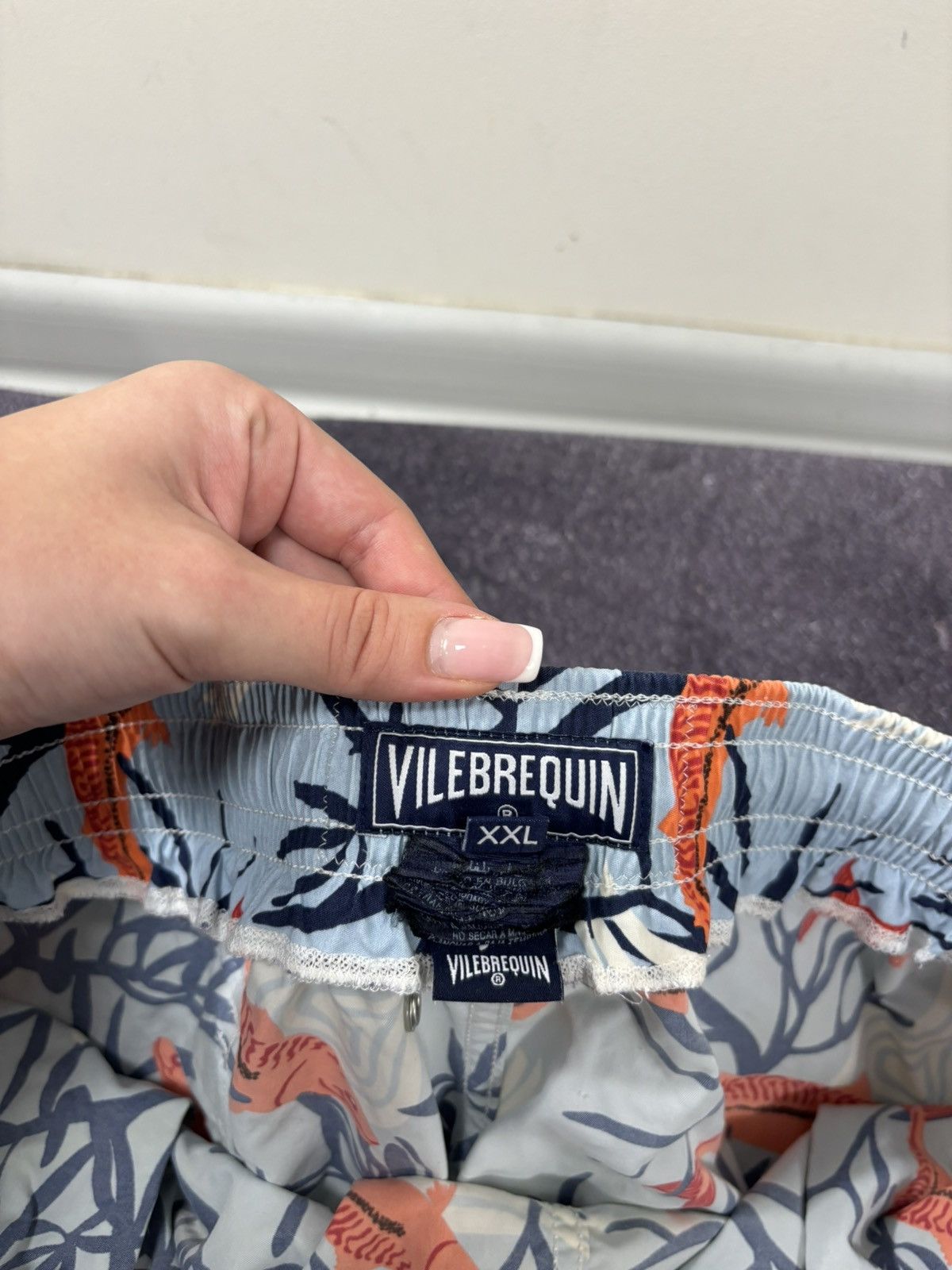 Vilebrequin Vilebrequin Men’s Polyamide Fishes Beach Board Swim Shorts Size US 38 / EU 54 - 12 Thumbnail