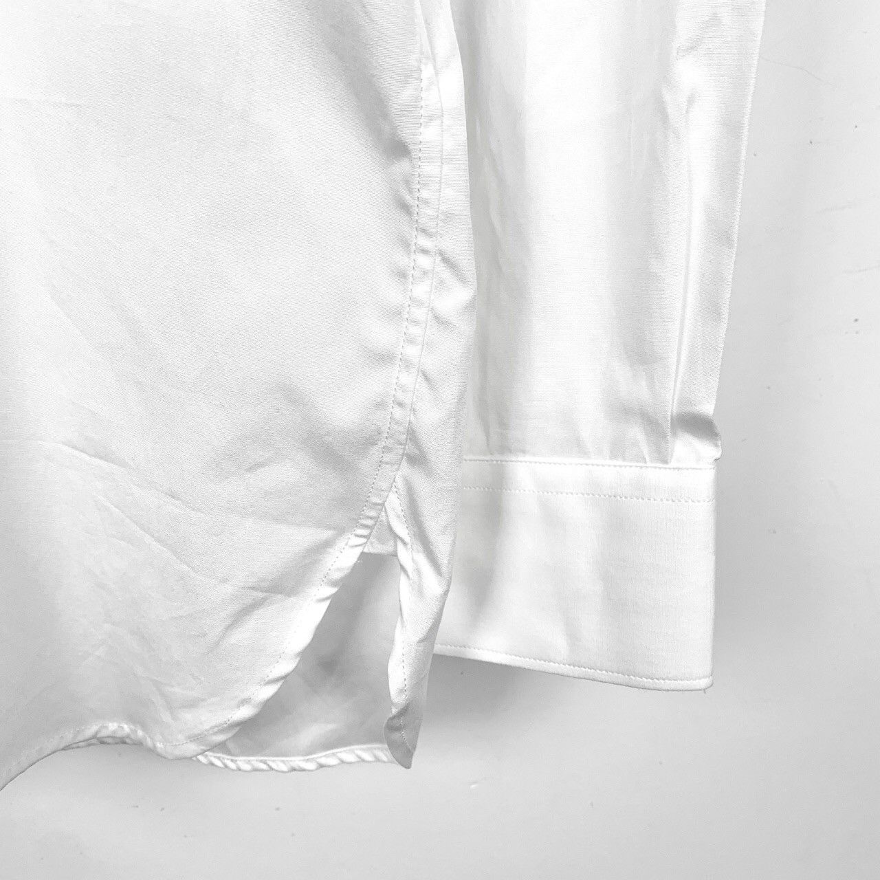 Burberry Burberry White Cotton Collared Long Sleeve Shirt K26WX Size US M / EU 48-50 / 2 - 4 Thumbnail