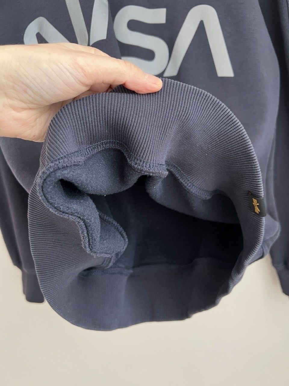 Alpha Industries Alpha Industries NASA sweatshirt with logo men's size S Size US S / EU 44-46 / 1 - 8 Thumbnail