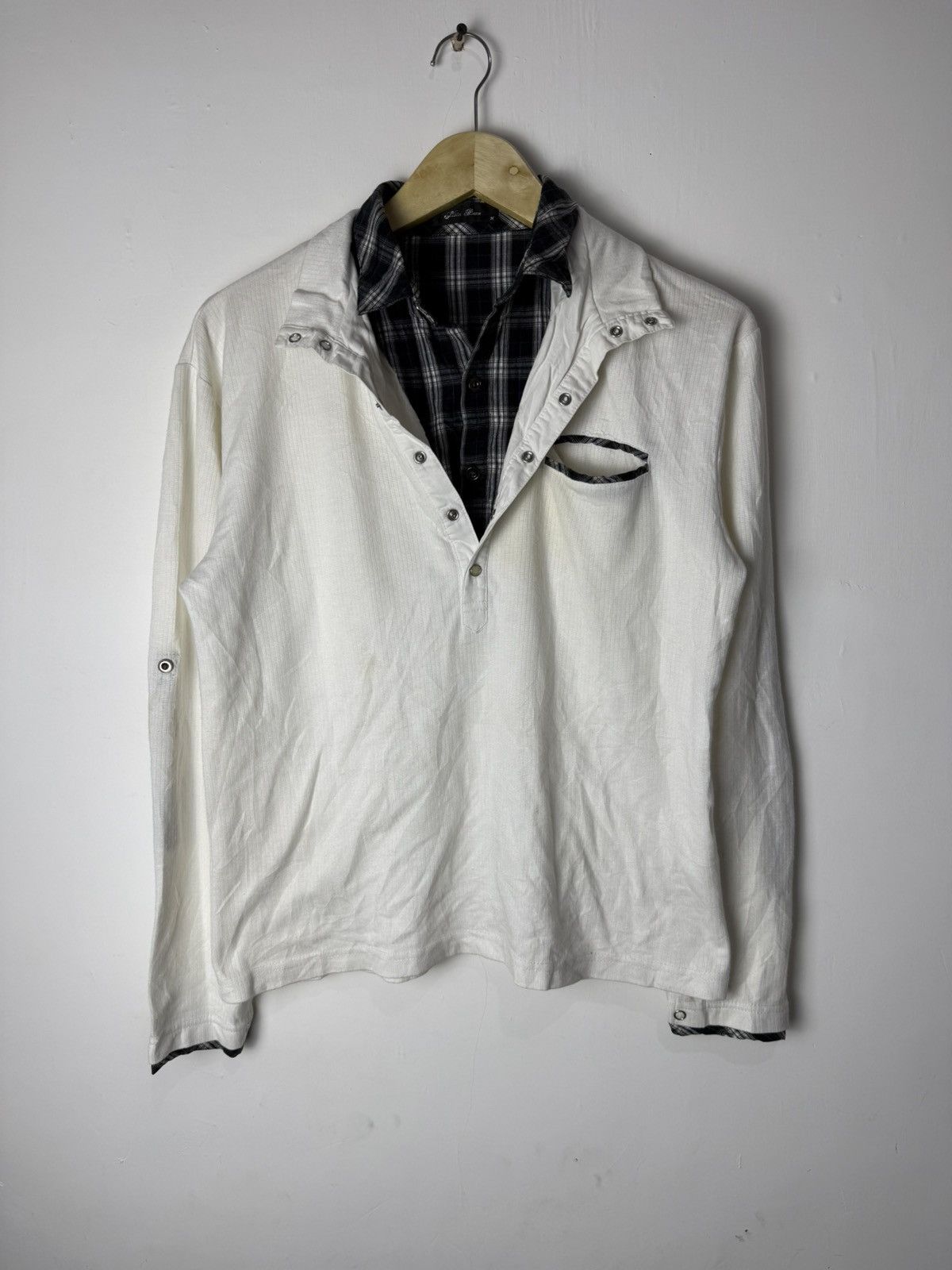 Japanese Brand Nota bene double layers shirt Size US M / EU 48-50 / 2 - 1 Thumbnail