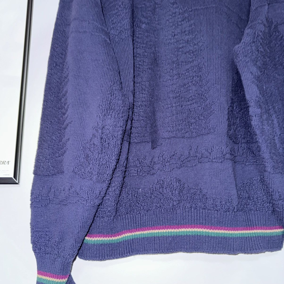 Vintage VINTAGE 90s CYPRES LINKS GOLF EMBROIDERED TEXTURED SWEATER Size US XL / EU 56 / 4 - 10 Thumbnail