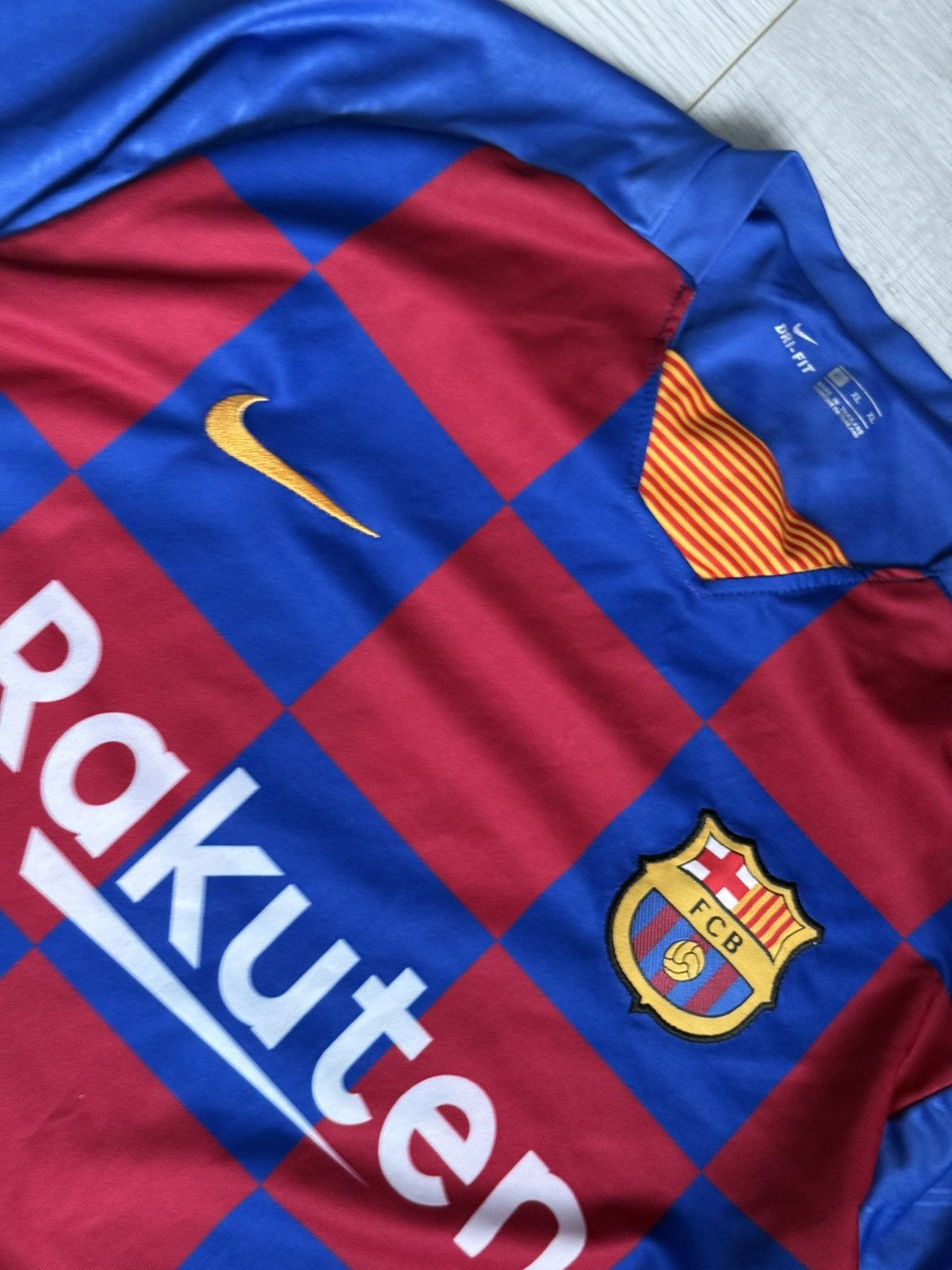 Nike Barcelona #17 Antuan Griezmann Soccer Jersey sirt Size US XL / EU 56 / 4 - 3 Thumbnail