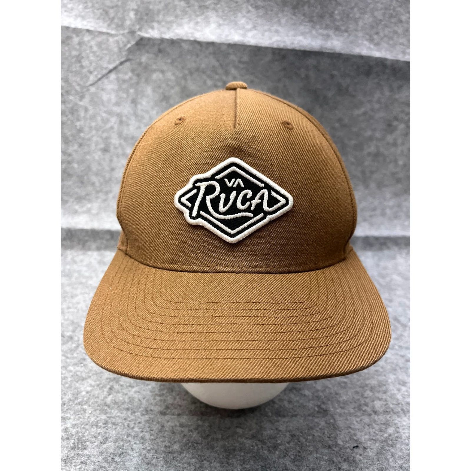 RVCA RVCA Hat Cap Snap Back Adult One Size Brown Embroidered Acrylic Wool Blend Twill Skate Beach Outdoor Men Size ONE SIZE - 2 Thumbnail