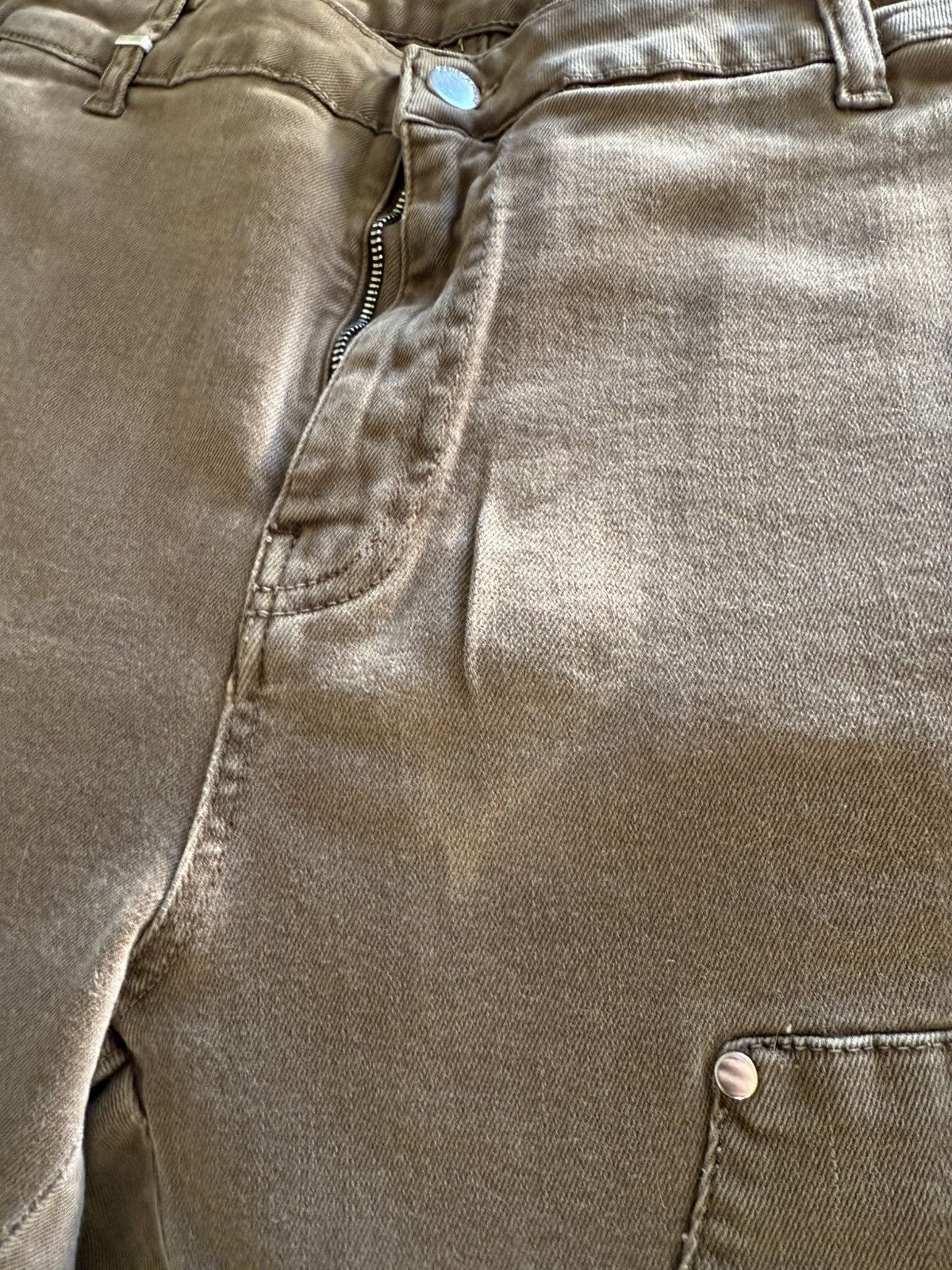 Other Flanuer Homme Carpenter Flared Jeans in Dark Brown Denim Size US 34 / EU 50 - 5 Thumbnail