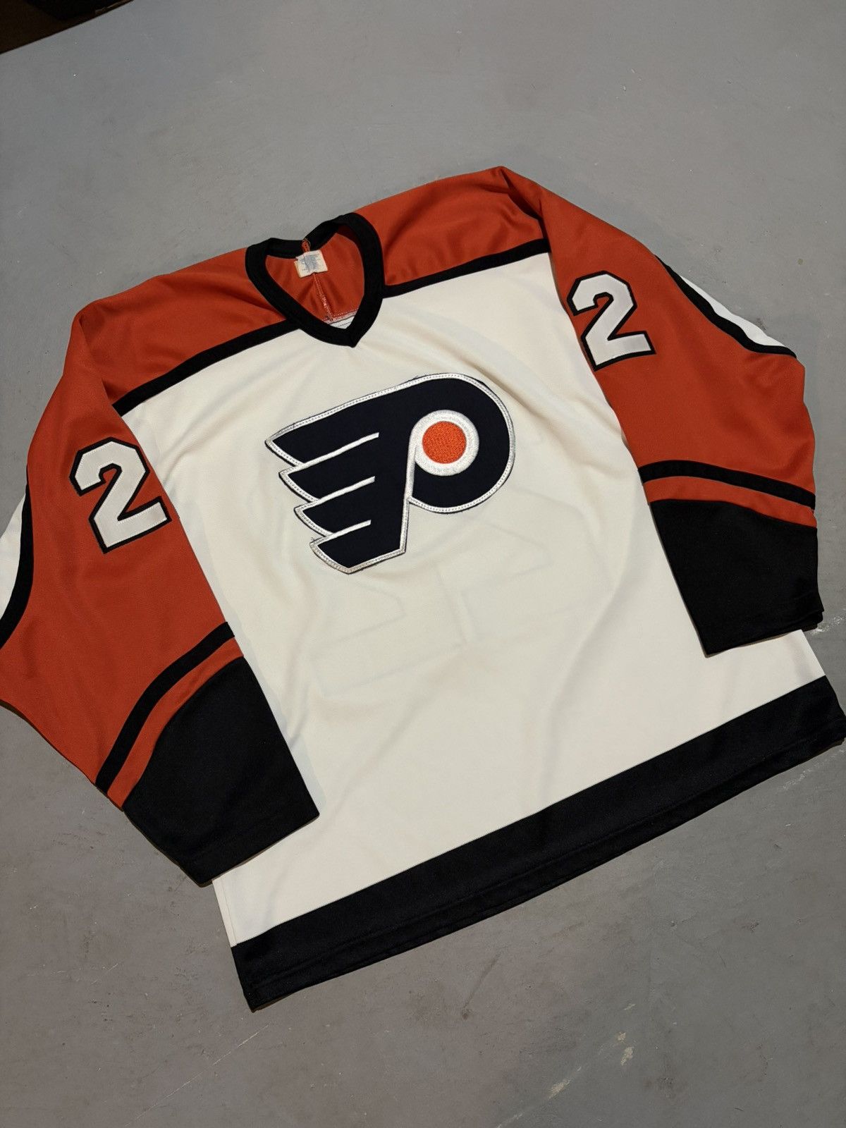 Ccm True Vintage 80s NHL Rick Tocchet Philadelphia Flyers Jersey Size US XL / EU 56 / 4 - 1 Thumbnail