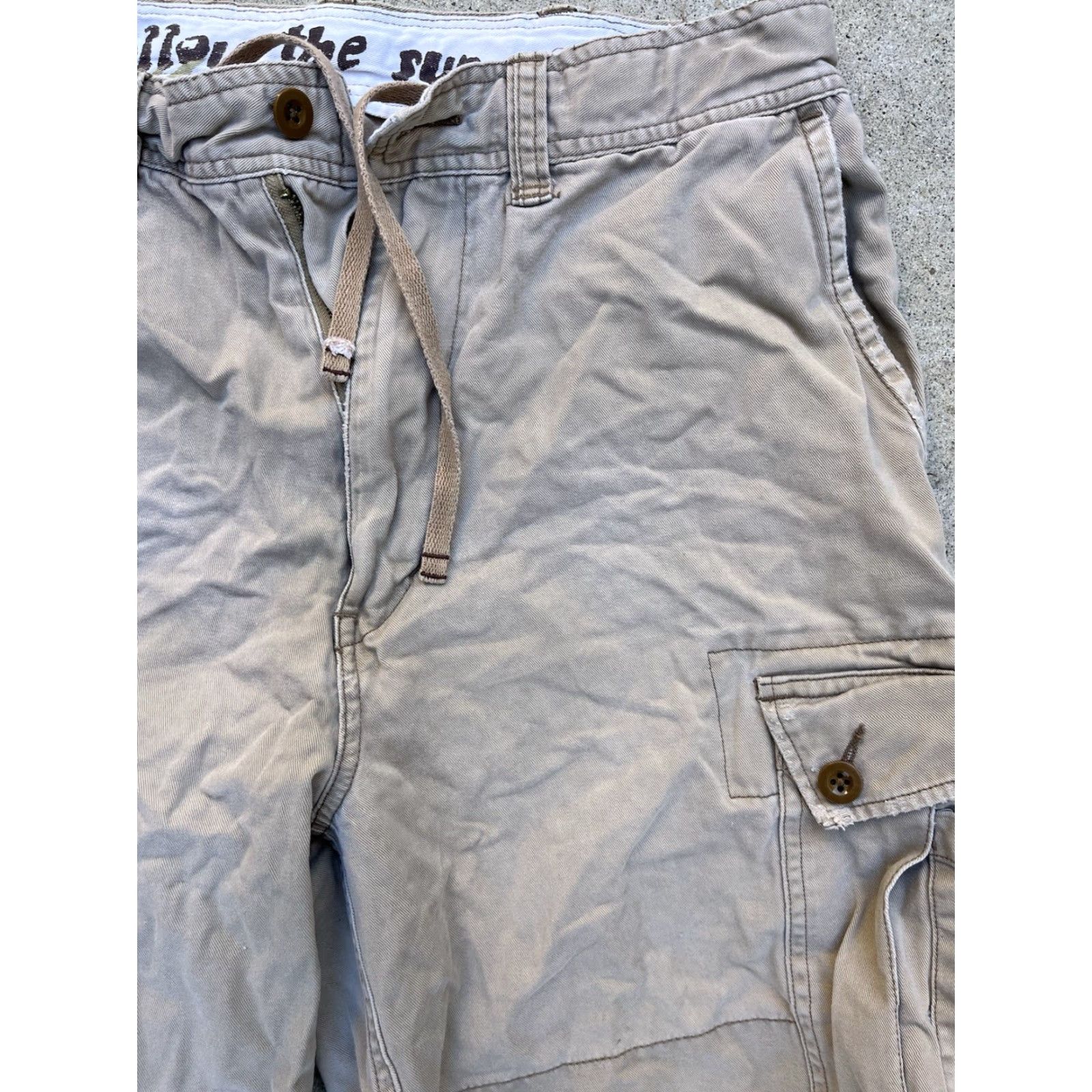 American Eagle Outfitters VINTAGE American Eagle Outfitters Cargo Shorts Beige 32 Men’s Casual 90s Y2K Boho Bohemian Outdoor Size US 32 / EU 48 - 2 Thumbnail