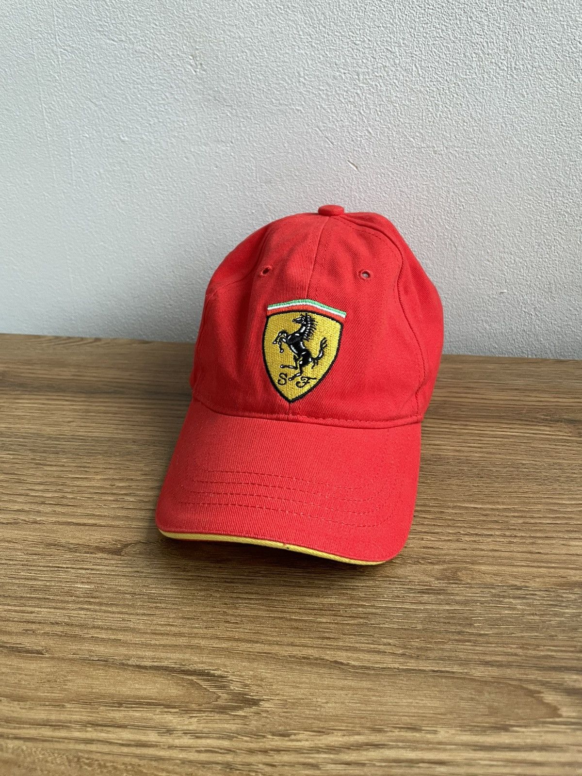 Ferrari Ferrari Vintage 90s 00s Big Logo Racing Cap Hats F1 Formula Size ONE SIZE - 2 Thumbnail