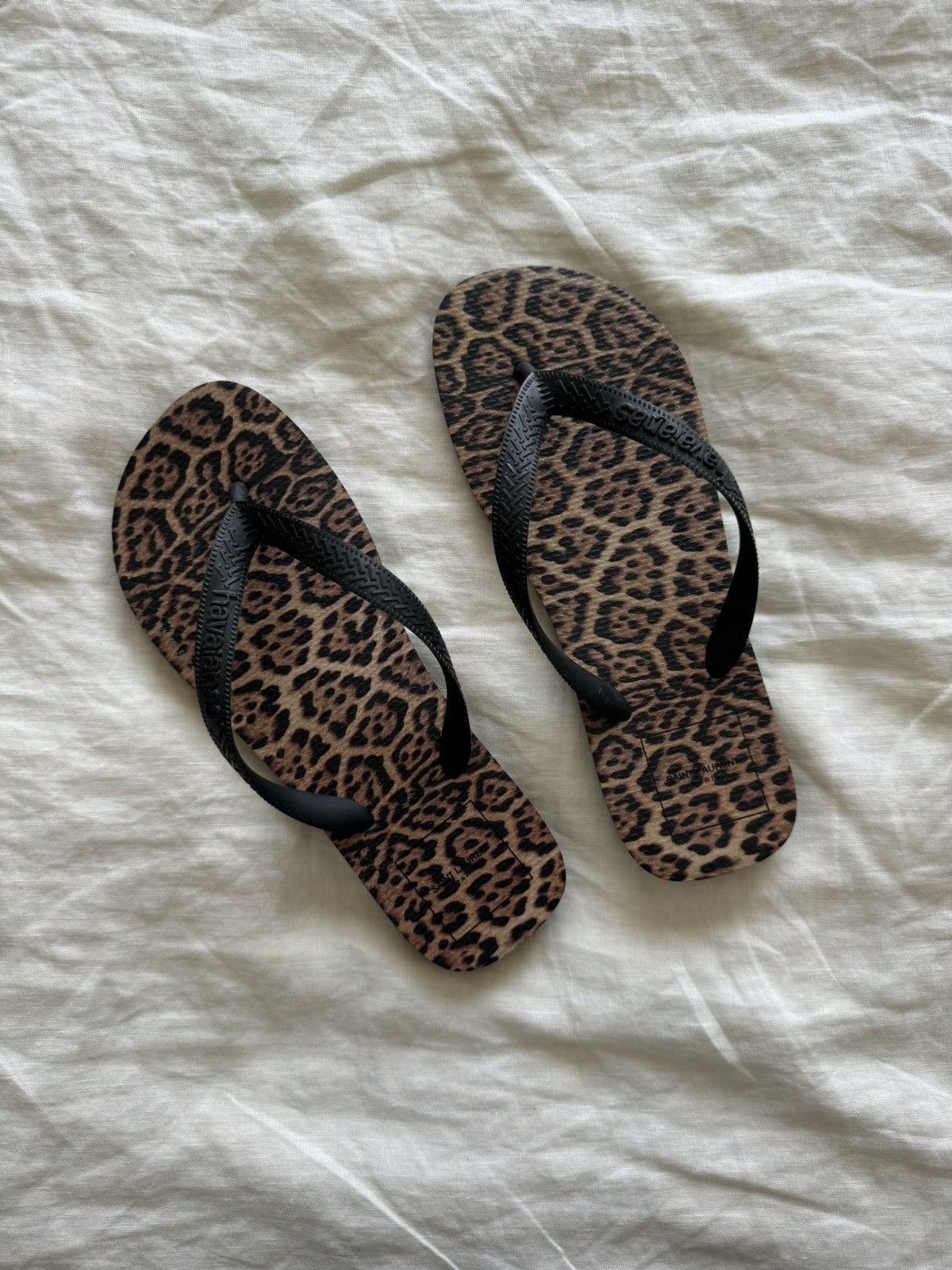 image of Sl X Havaianas In Leopard Shoes, Men's (Size 8)