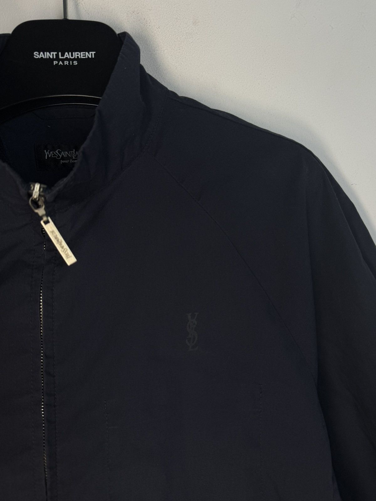 Yves Saint Laurent Spring YSL Jacket Dark Navy Classic Vintage Bomber Size US M / EU 48-50 / 2 - 12 Thumbnail
