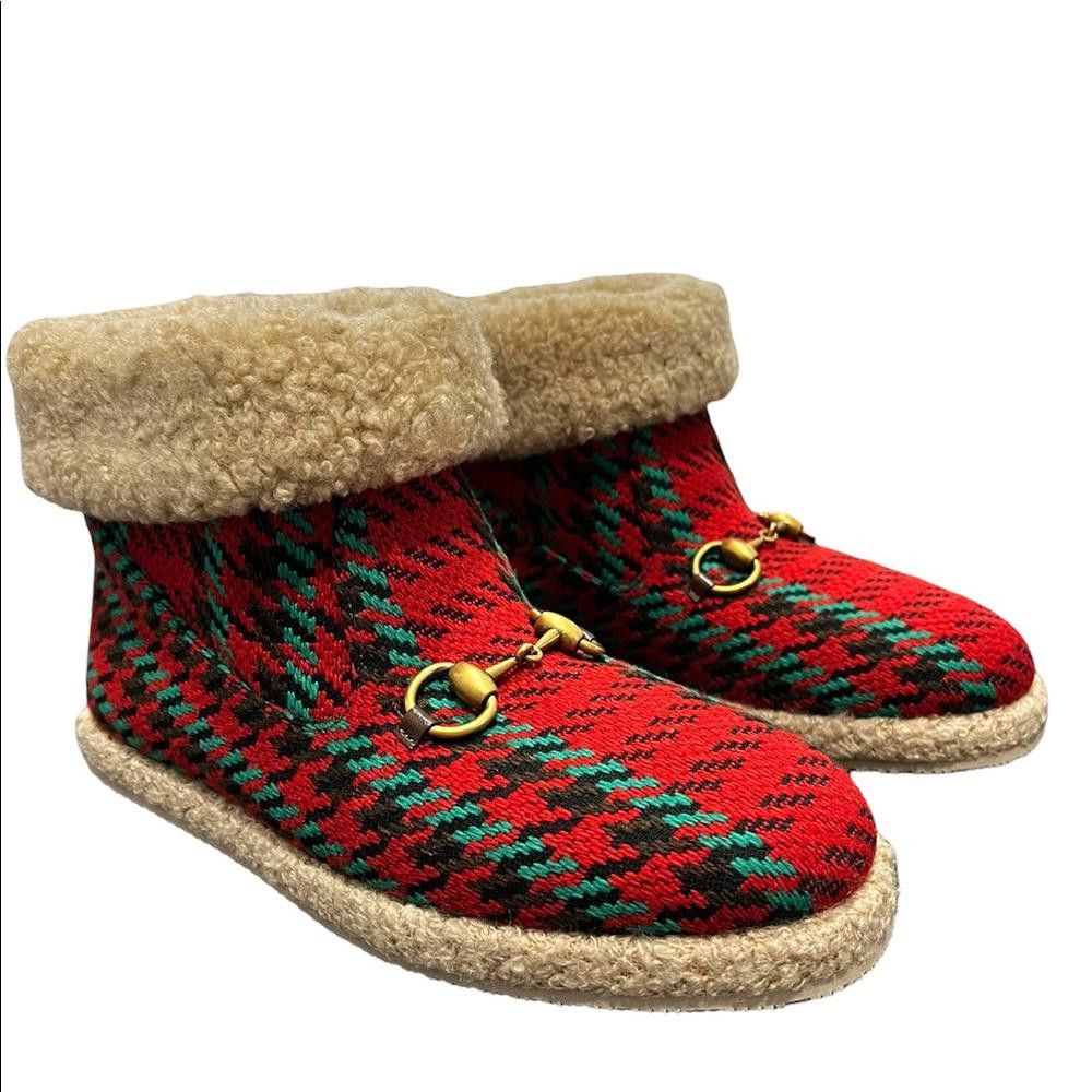 Gucci Gucci Horsebit Leather Wool Women Ankle Boots Size US 8.5 / IT 38.5 - 4 Thumbnail
