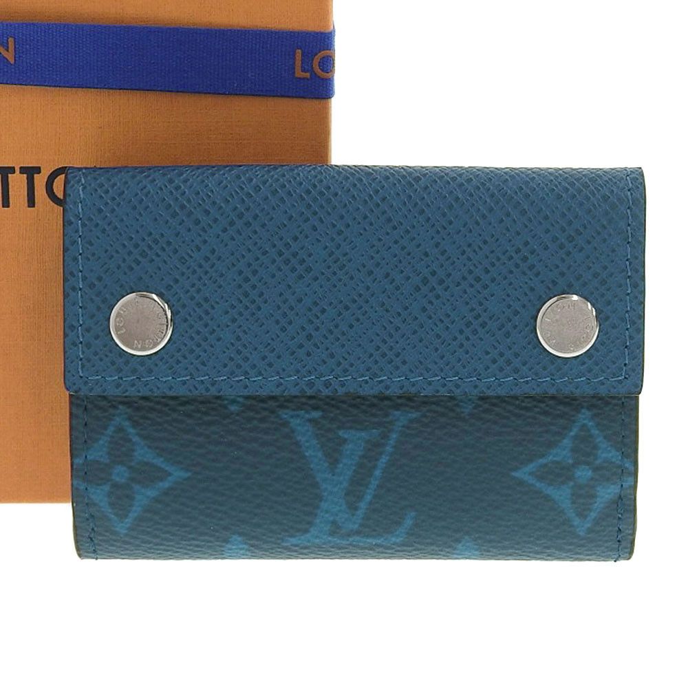 Louis Vuitton Louis Vuitton Louis Vuitton Taiga Monogram Compact Wallet Canvas Short Wallet M67620 in Excellent Condition Size ONE SIZE - 1 Thumbnail