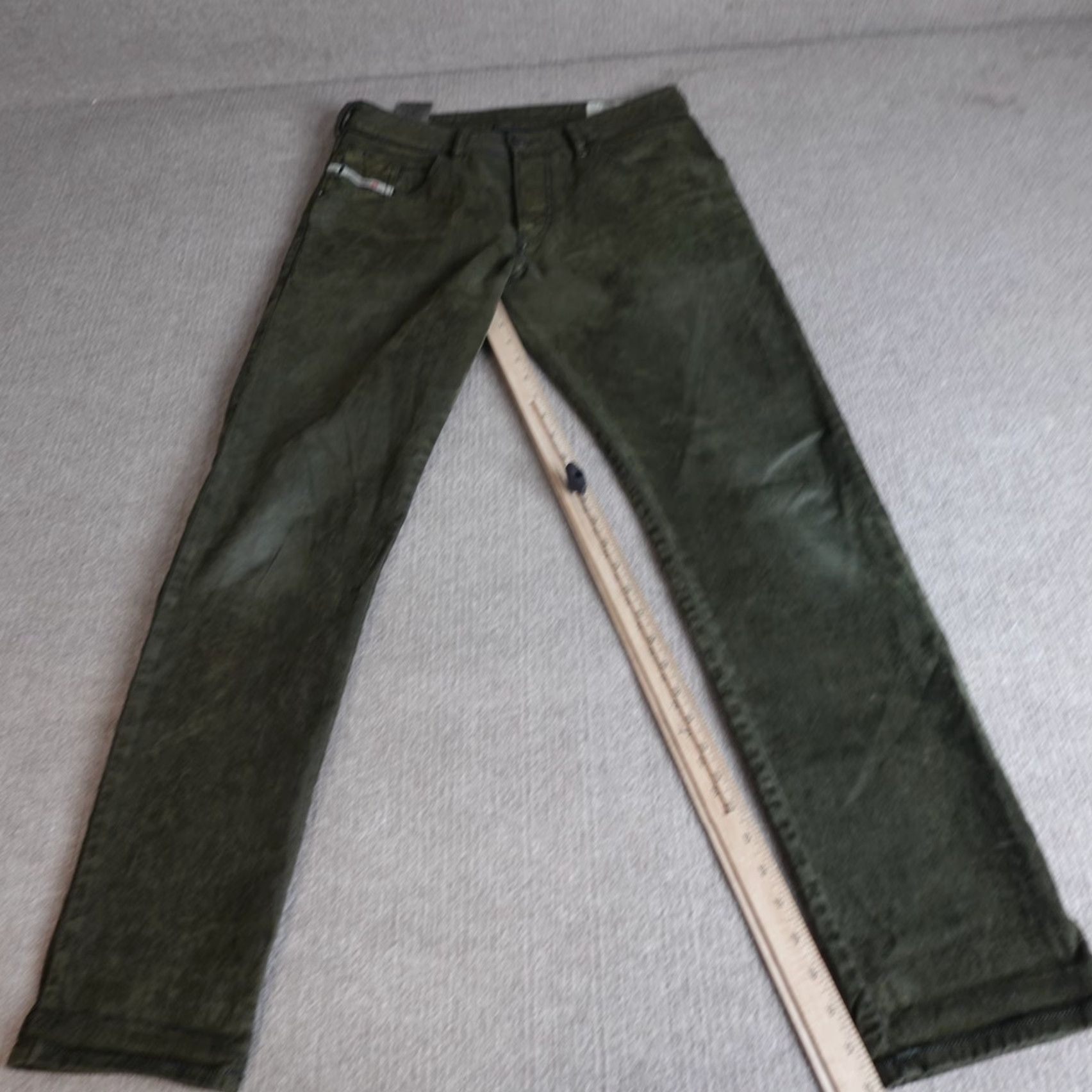 Diesel Diesel Jeans 30 Regular Green D-Bazer Slim Tapered Denim 31/32 Inseam Belt Loops Mens Size US 30 / EU 46 - 2 Thumbnail