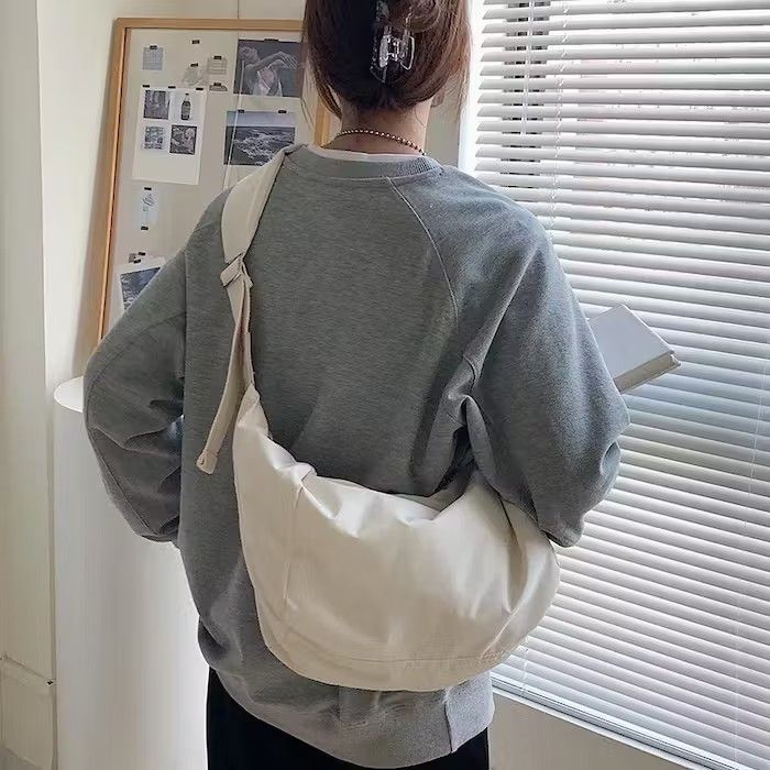 Japanese Brand Casual Nylon Crossbody Dumpling Bag Size ONE SIZE - 4 Thumbnail