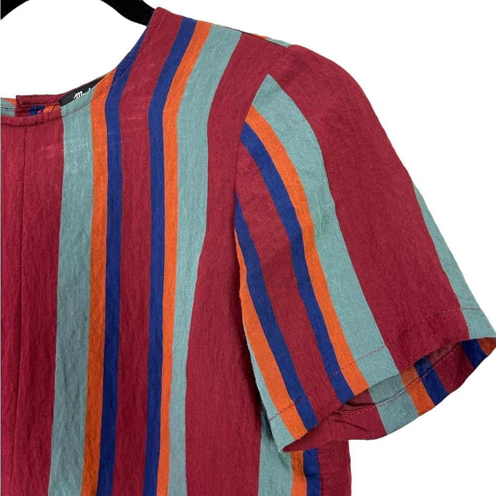 Madewell Madewell l Button-Back Tie Tee in Rosalinda Stripe XXS Size XXS / US 00 / IT 34 - 7 Thumbnail