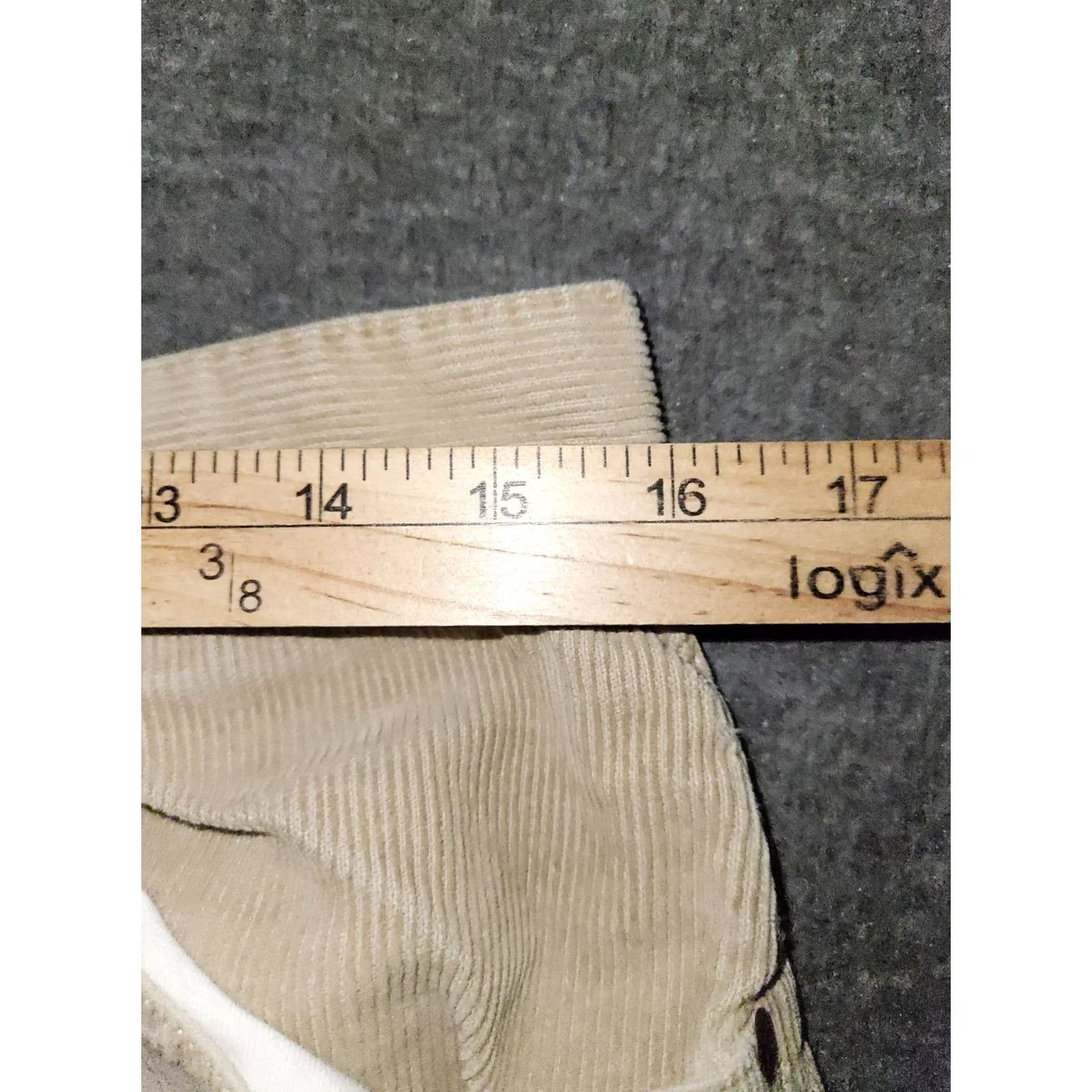 Eddie Bauer VINTAGE Eddie Bauer Corduroy Pants Womens 12 Tan Mid Rise Straight Leg Stretch Chino 90s Nature Preppy Mens Womens Girls Boys Size 34" / US 12 / IT 48 - 4 Thumbnail