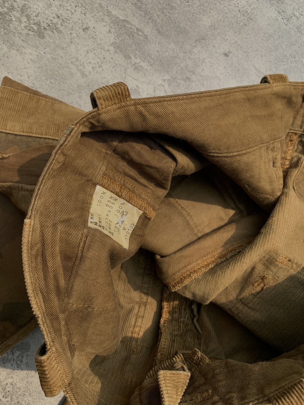 Japanese Brand Corduroy flared patcwork pants Size US 29 - 6 Thumbnail