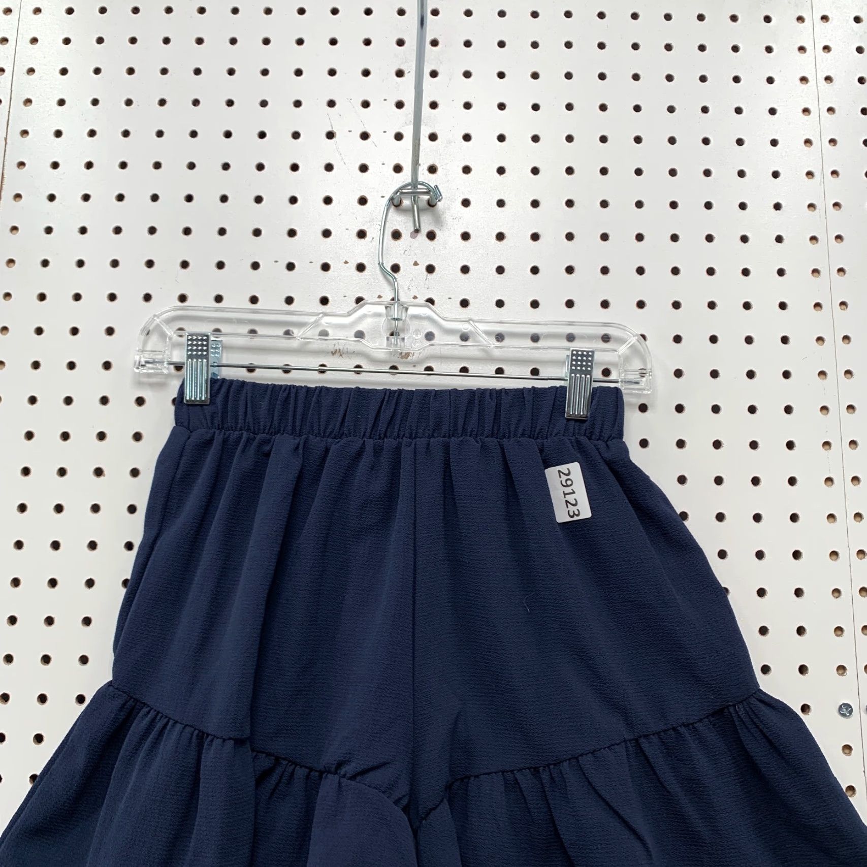 Vintage VINTAGE Tyche Skirt Skort Shorts Womens Small Navy Blue Ruffled Stretch 24x2.5 Size 28" / US 6 / IT 42 - 2 Thumbnail