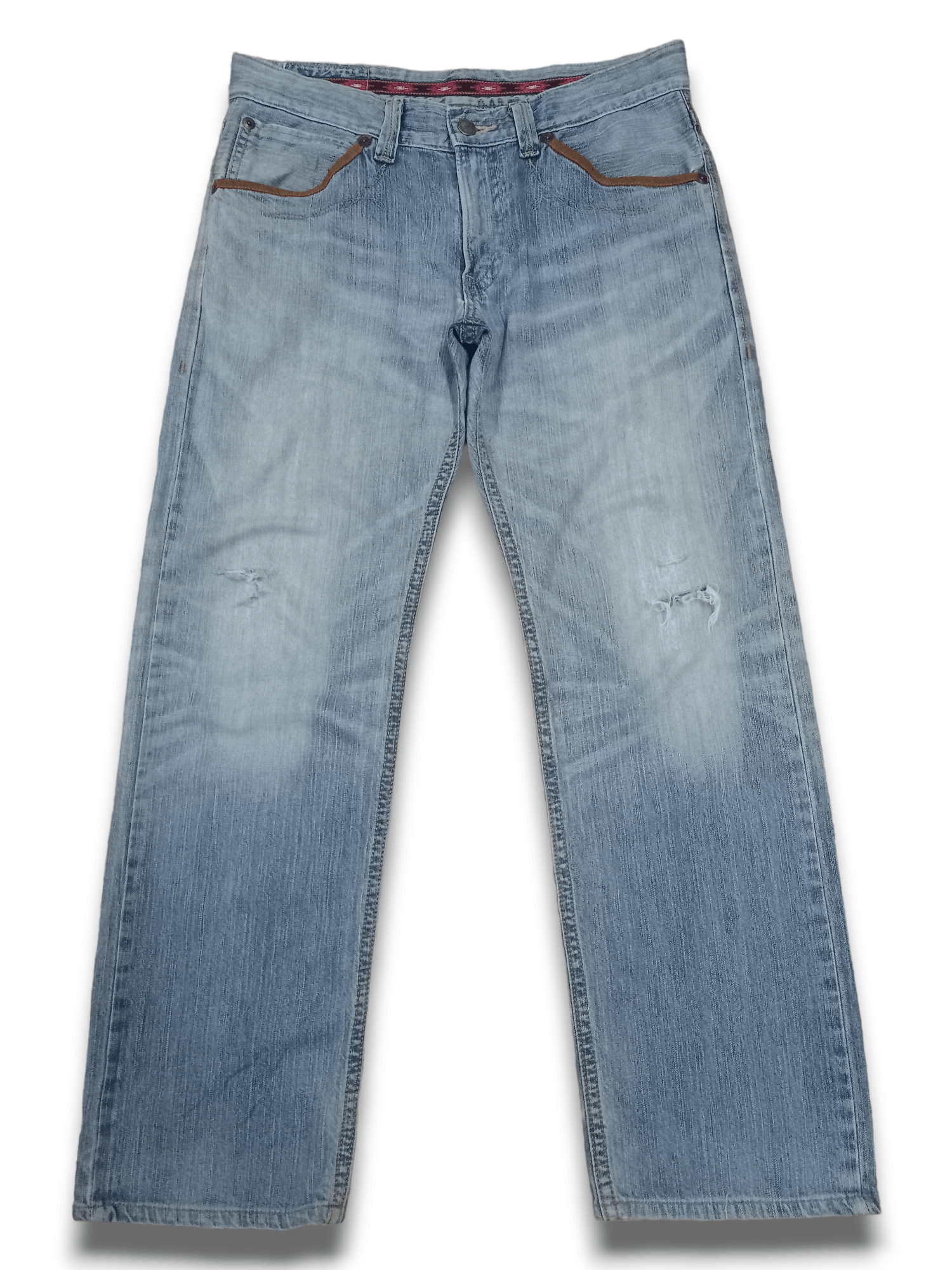 Edwin Exclusive Vintage Edwin Japan Distressed Baggy Jeans 36x32 Size US 36 / EU 52 - 2 Thumbnail