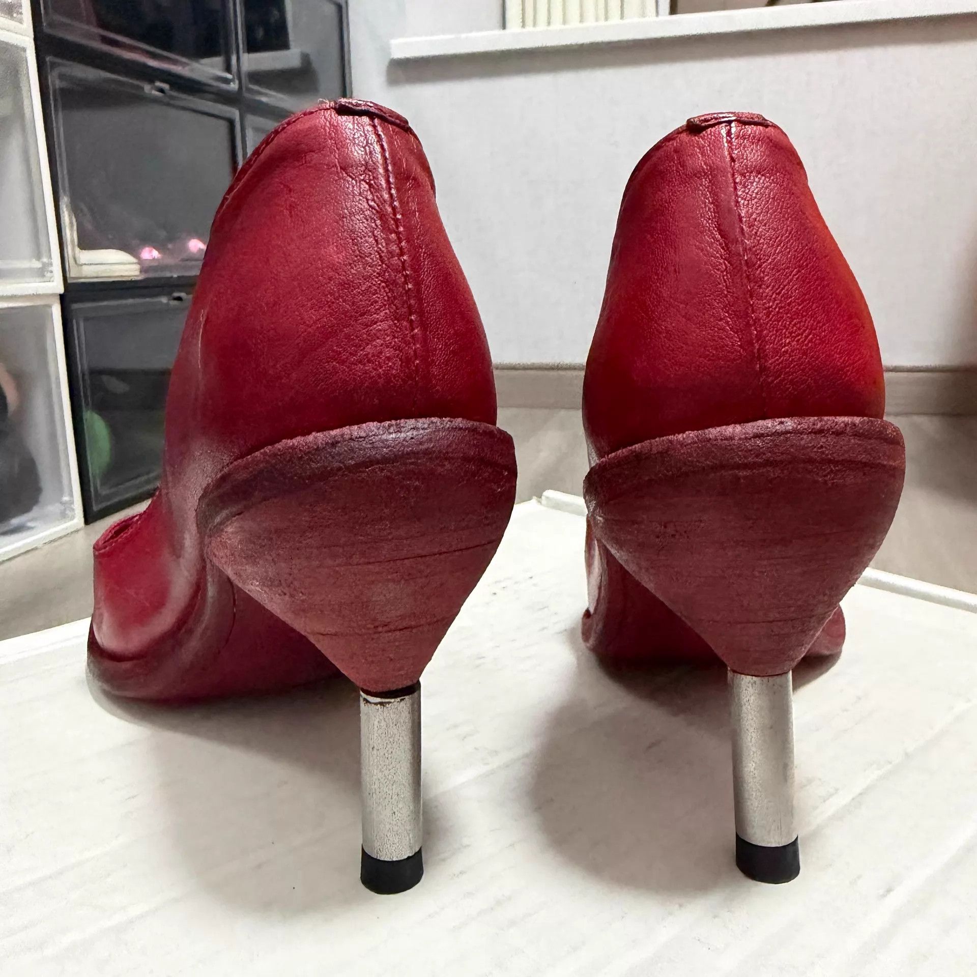 Guidi Guidi Metallic Heels 36 Unused 8cm Heel Size US 5.5 / IT 35.5 - 4 Thumbnail