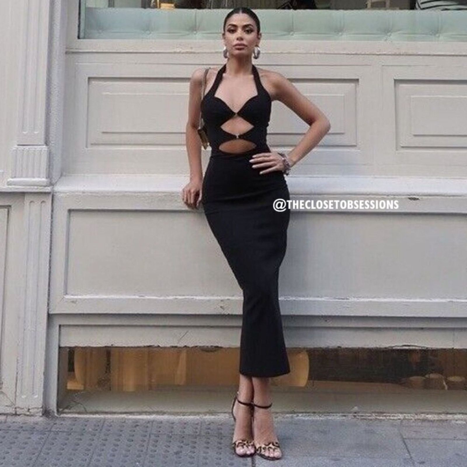Zara ZARA BLOGGER FAVE!!! Midi Dress with Front Openings Size L / US 10 / IT 46 - 6 Thumbnail