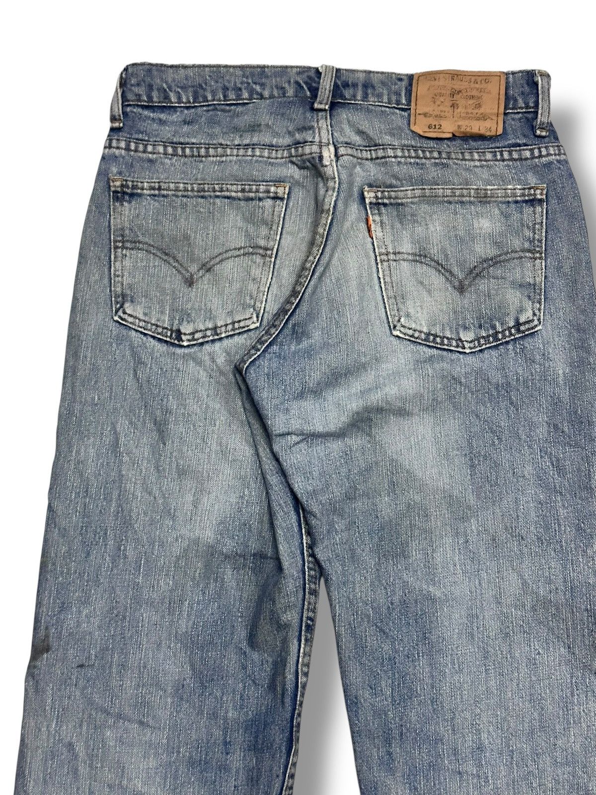 Levi's Levis 612 Vintage Orange TabDistressed Baggy & BlueWash Size US 30 / EU 46 - 6 Thumbnail