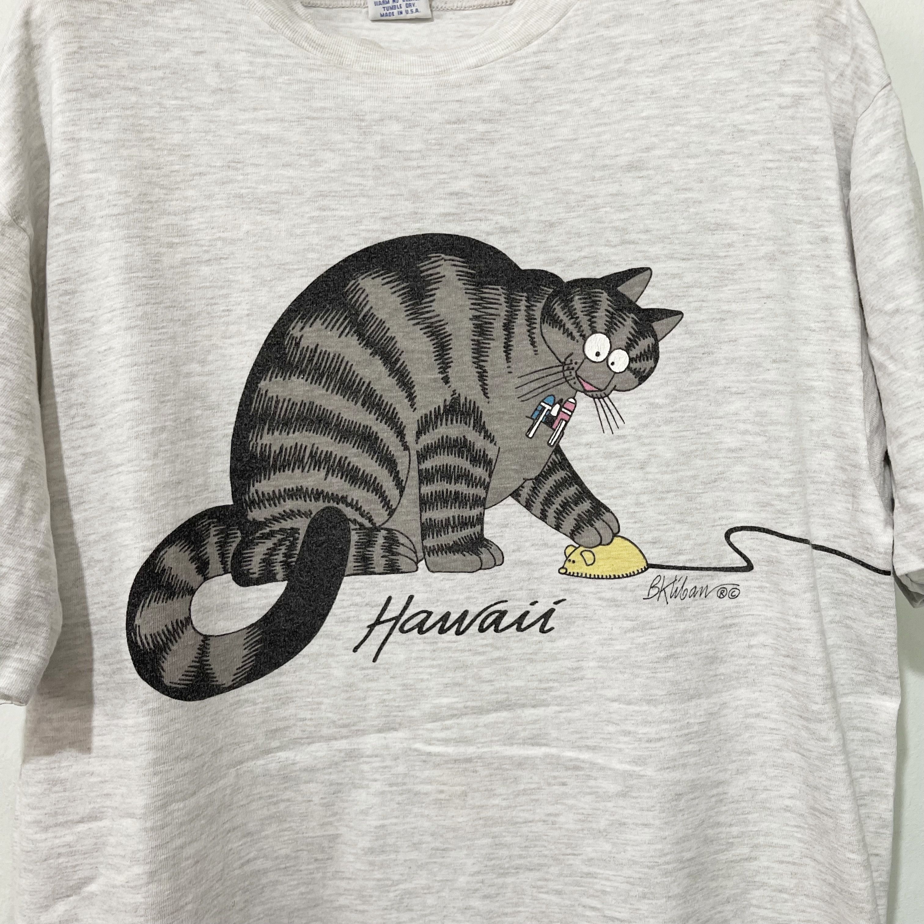 Vintage Vintage 90s B. Kliban Cat Crazy Shirt Size US M / EU 48-50 / 2 - 2 Thumbnail
