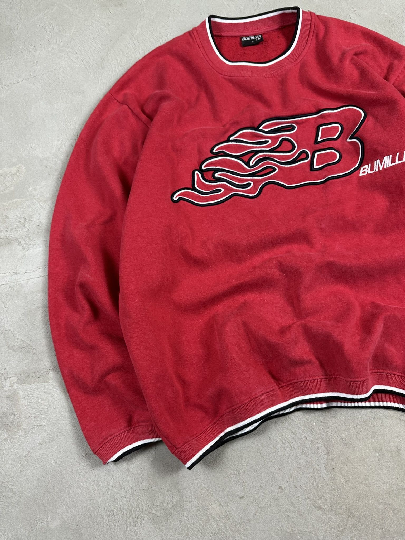 JNCO Vintage Crazy Y2k JNCO Style Flame Boxy Hiphop Sweatshirt Size US XL / EU 56 / 4 - 5 Thumbnail