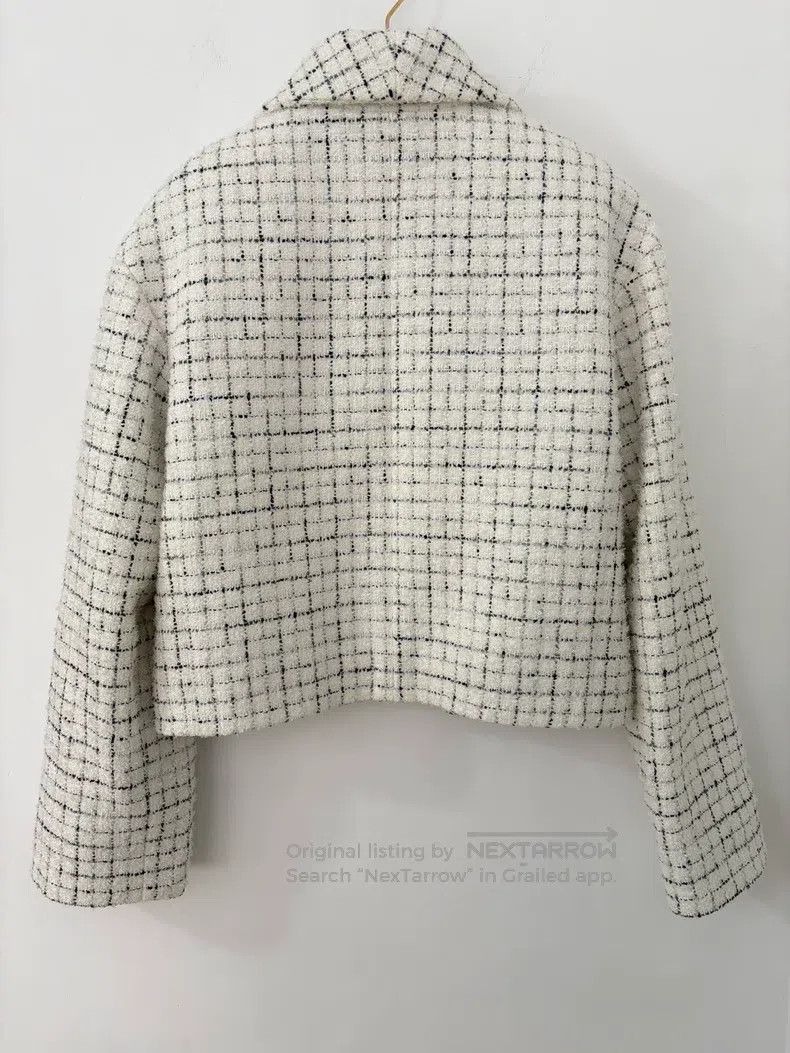 Chanel Chanel White plaid zipper jacket Size XS / US 0-2 / IT 36-38 - 2 Thumbnail